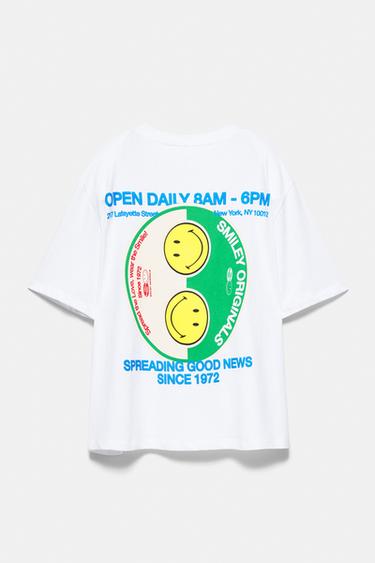 Smiley Yin Yang T-shirt — White 8