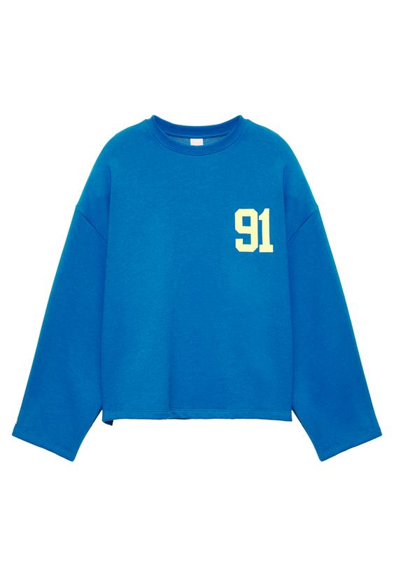 91 baskılı relaxed sweatshirt