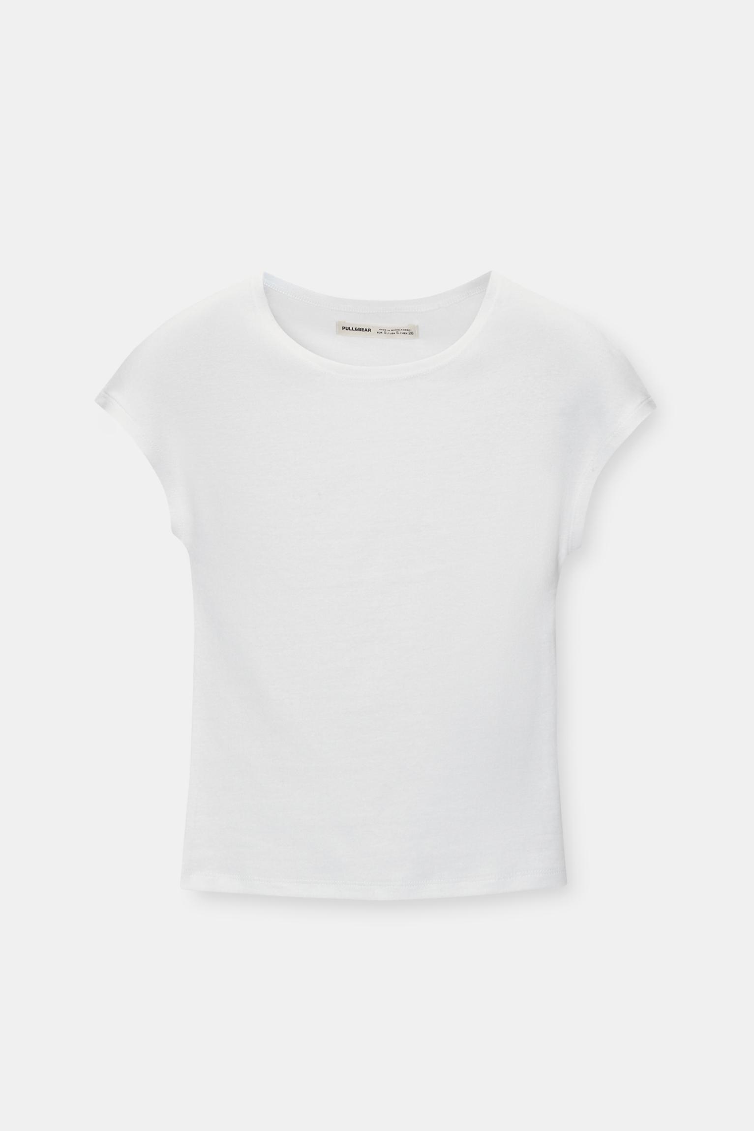 Fitted short sleeve T-shirt — White