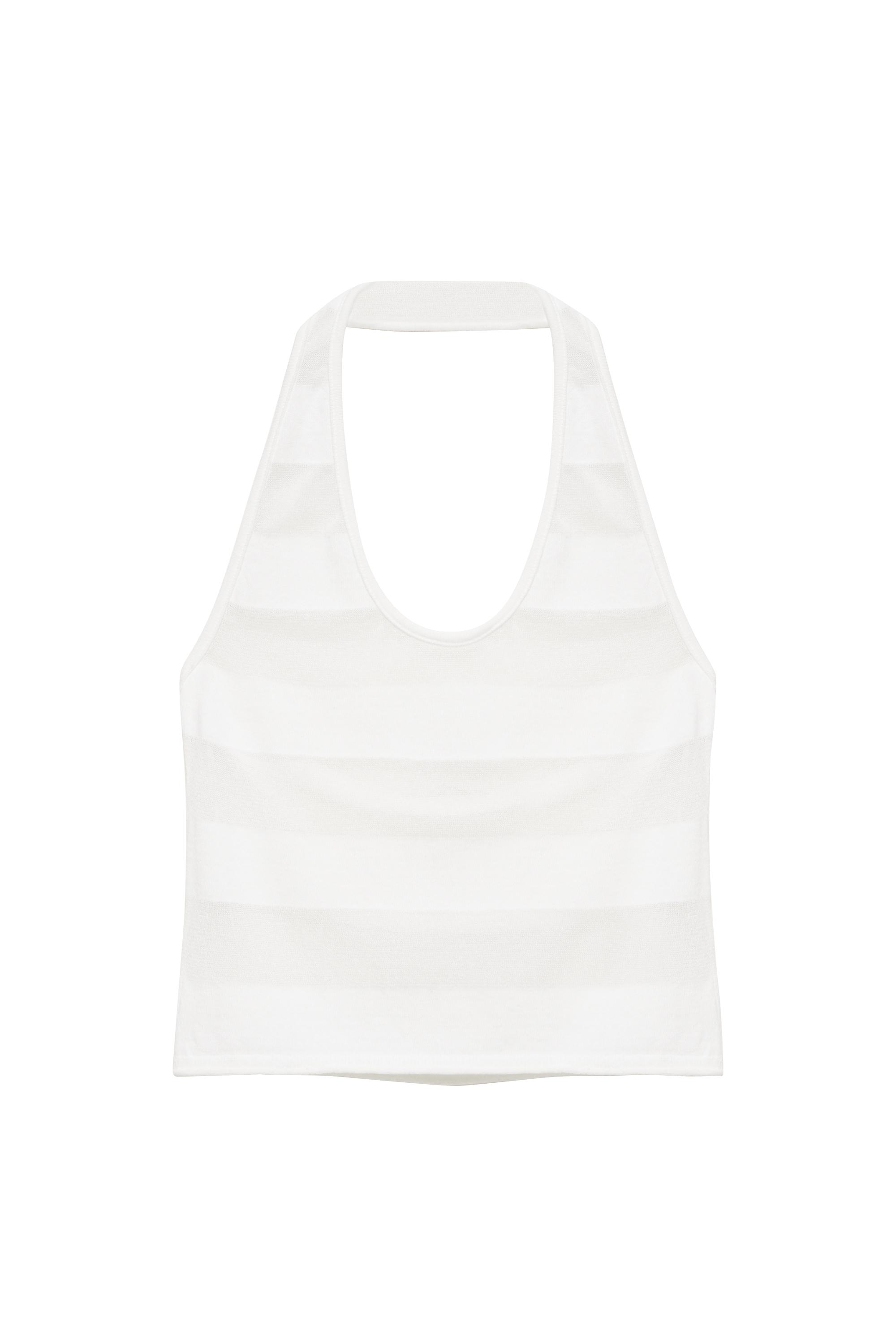 Transparan halter top