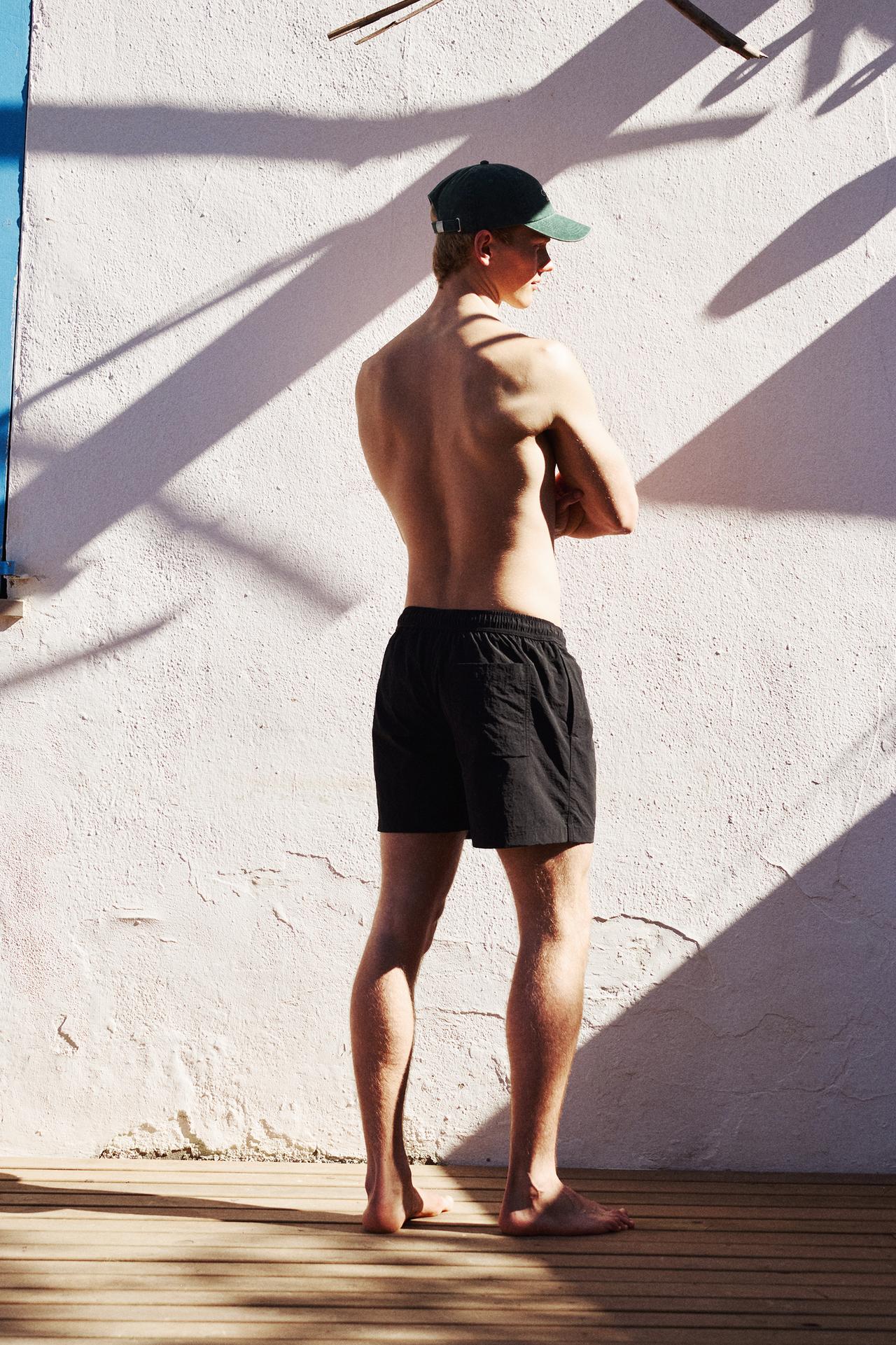 Regular fit swim shorts — Black
