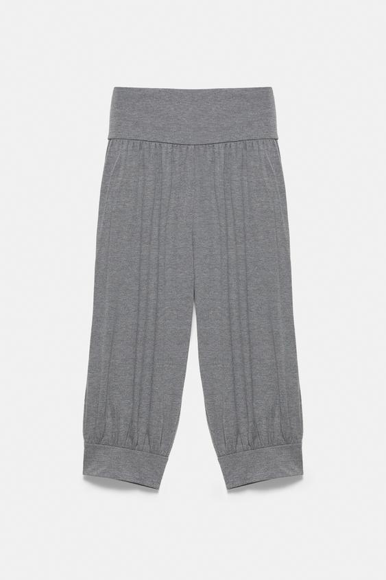 Spodnie typu alladynki cropped