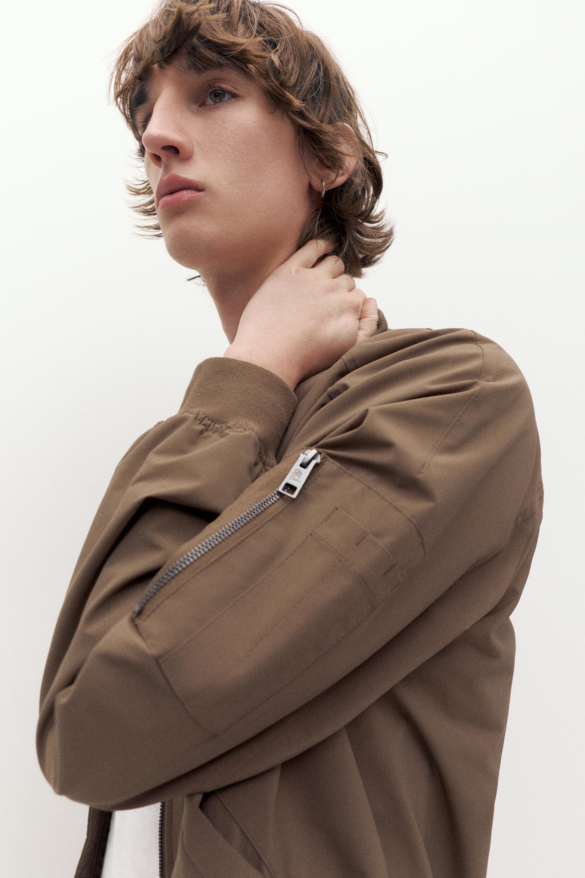 Lightweight bomber jacket — Brown