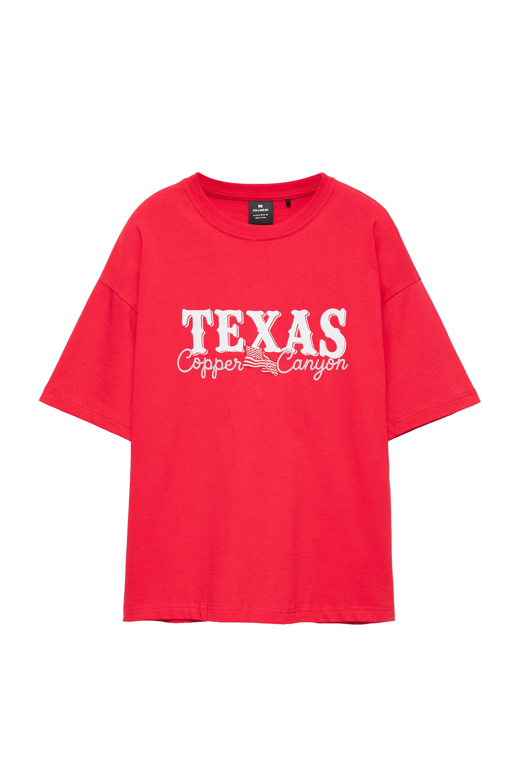 Pull&Bear Texas Tişört görsel 5