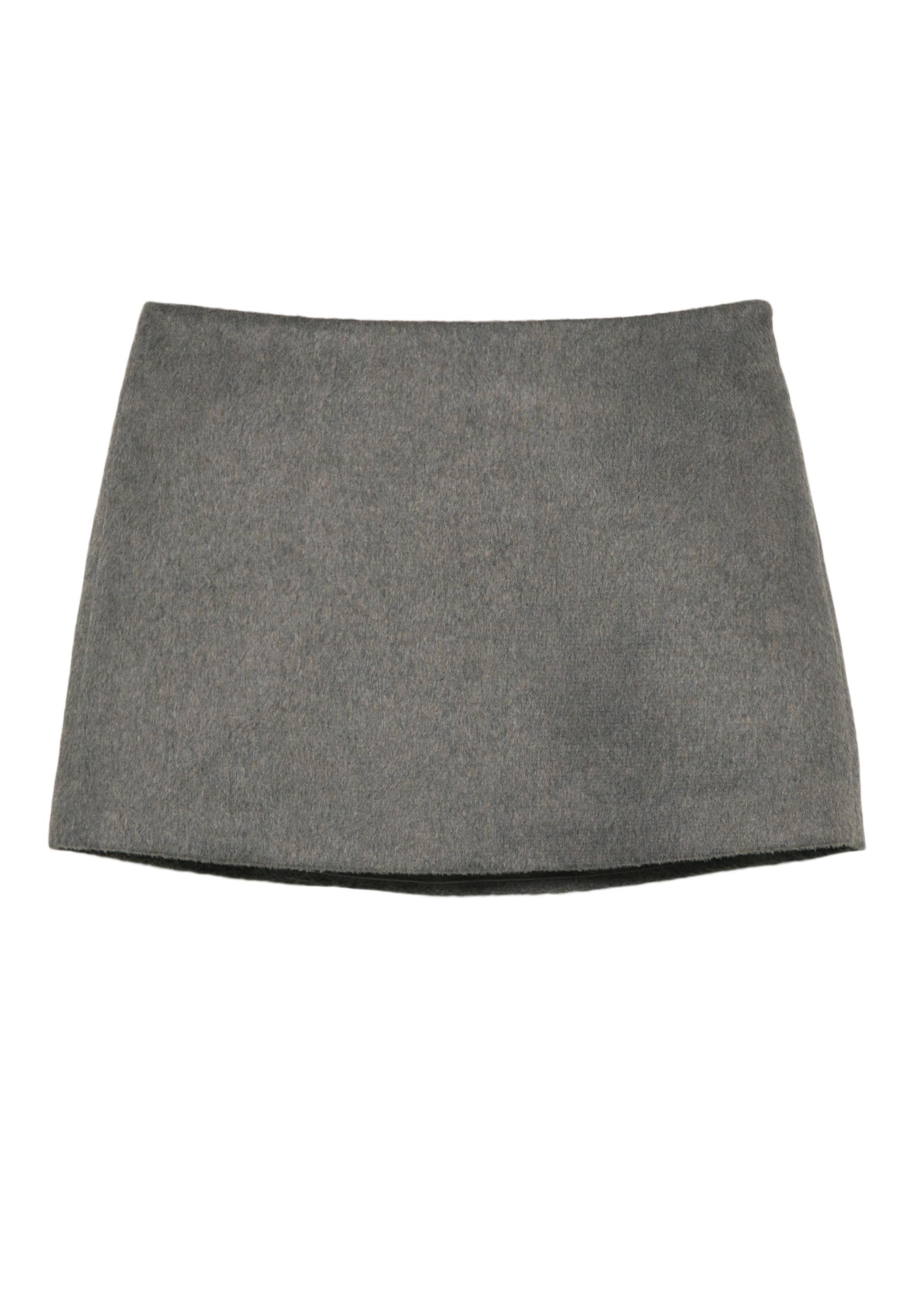 Soft mini skirt — Mole brown