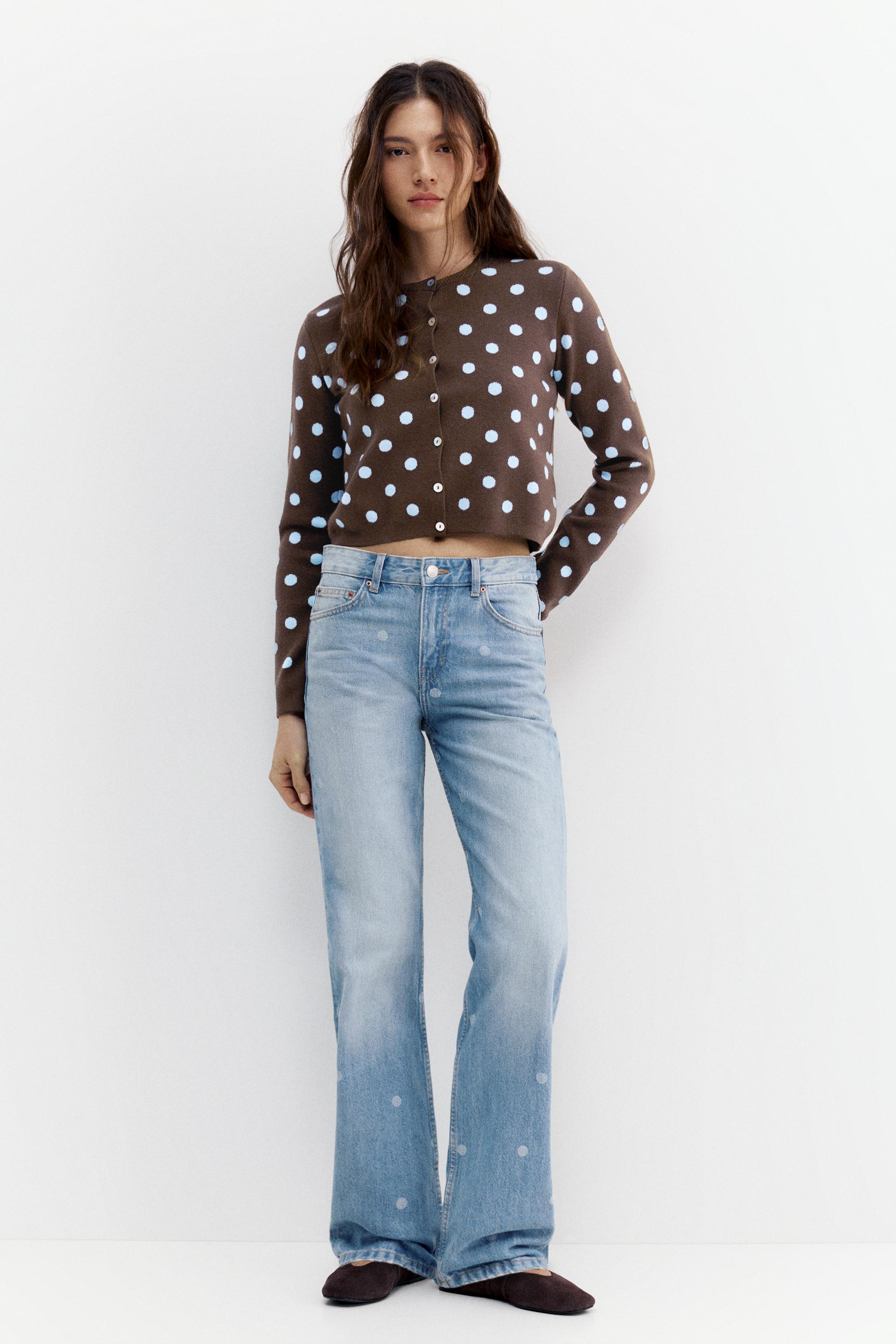 Puantiye desenli hırka - Görsel 20