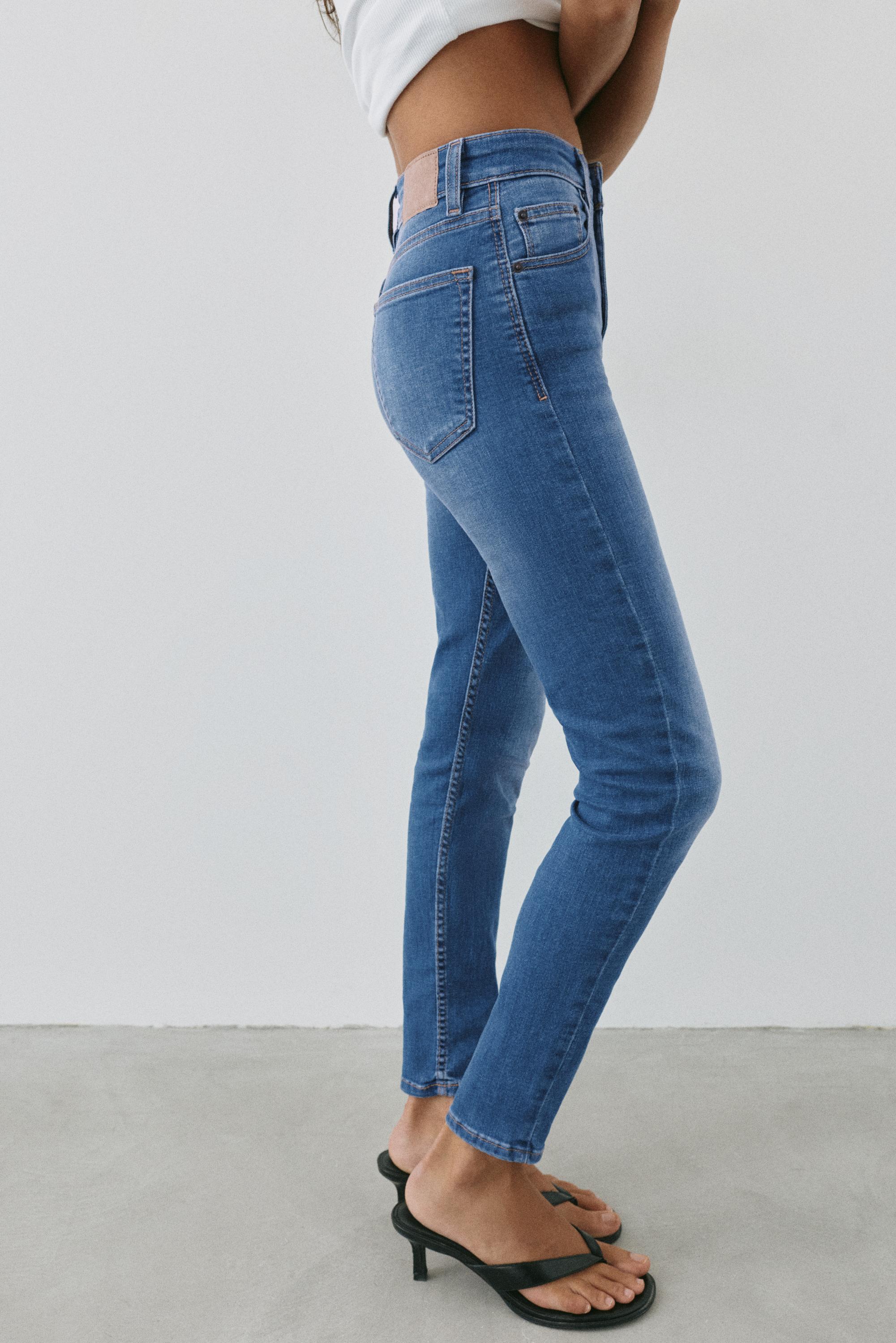 High-waist skinny jeans — Indigo