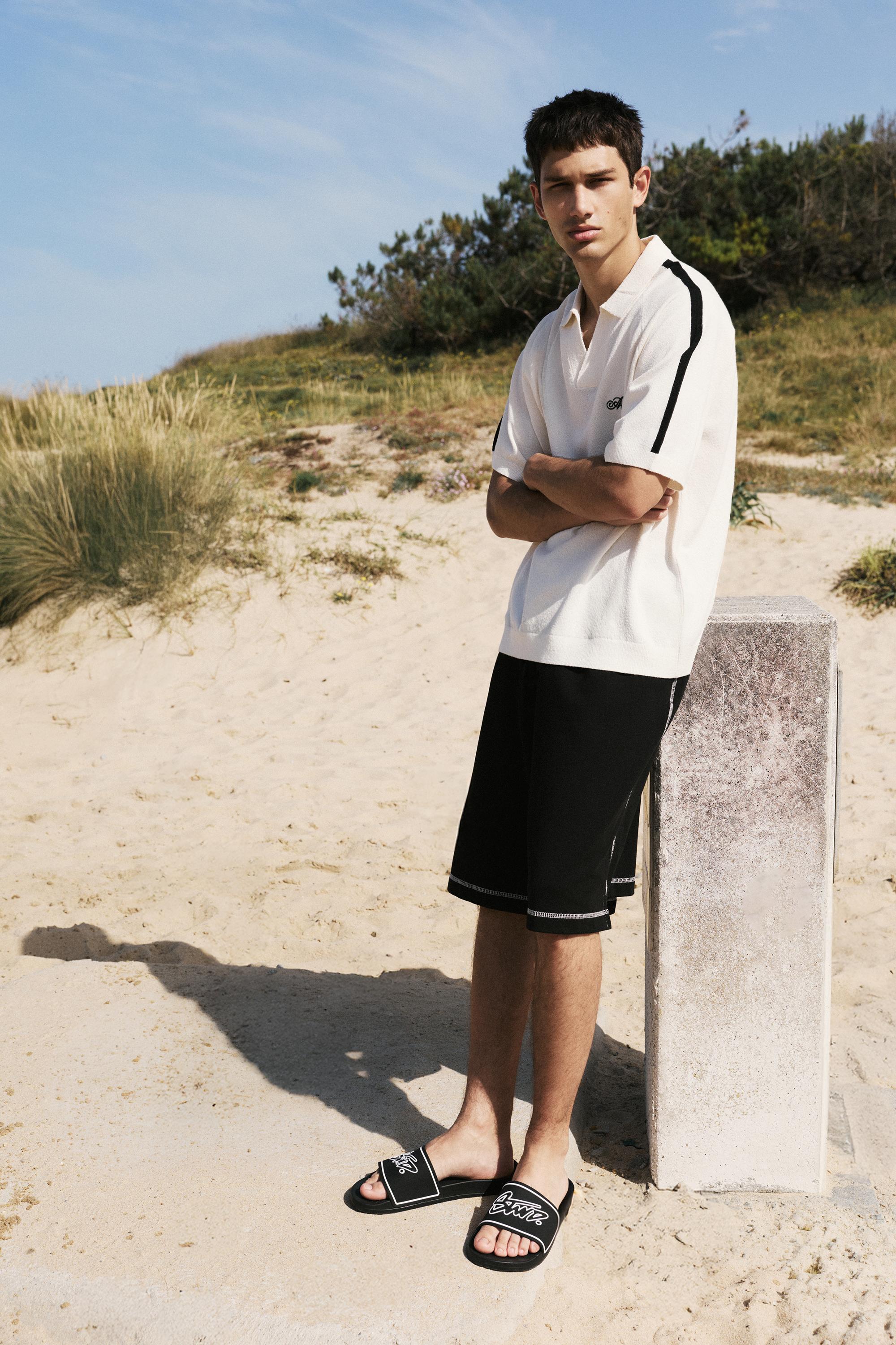 STWD rubber sandals — Black