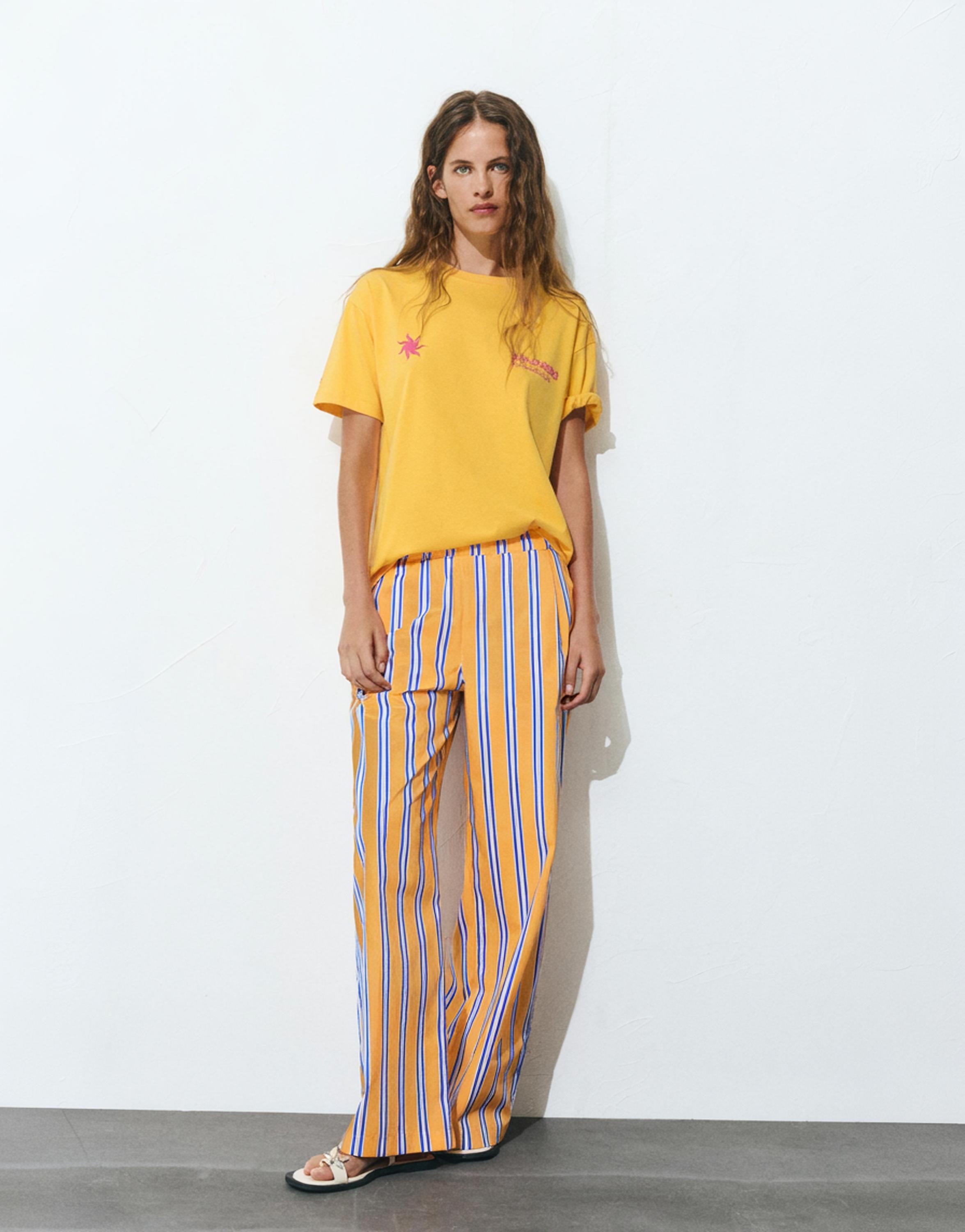 Güneş grafik baskılı t-shirt - Görsel 7