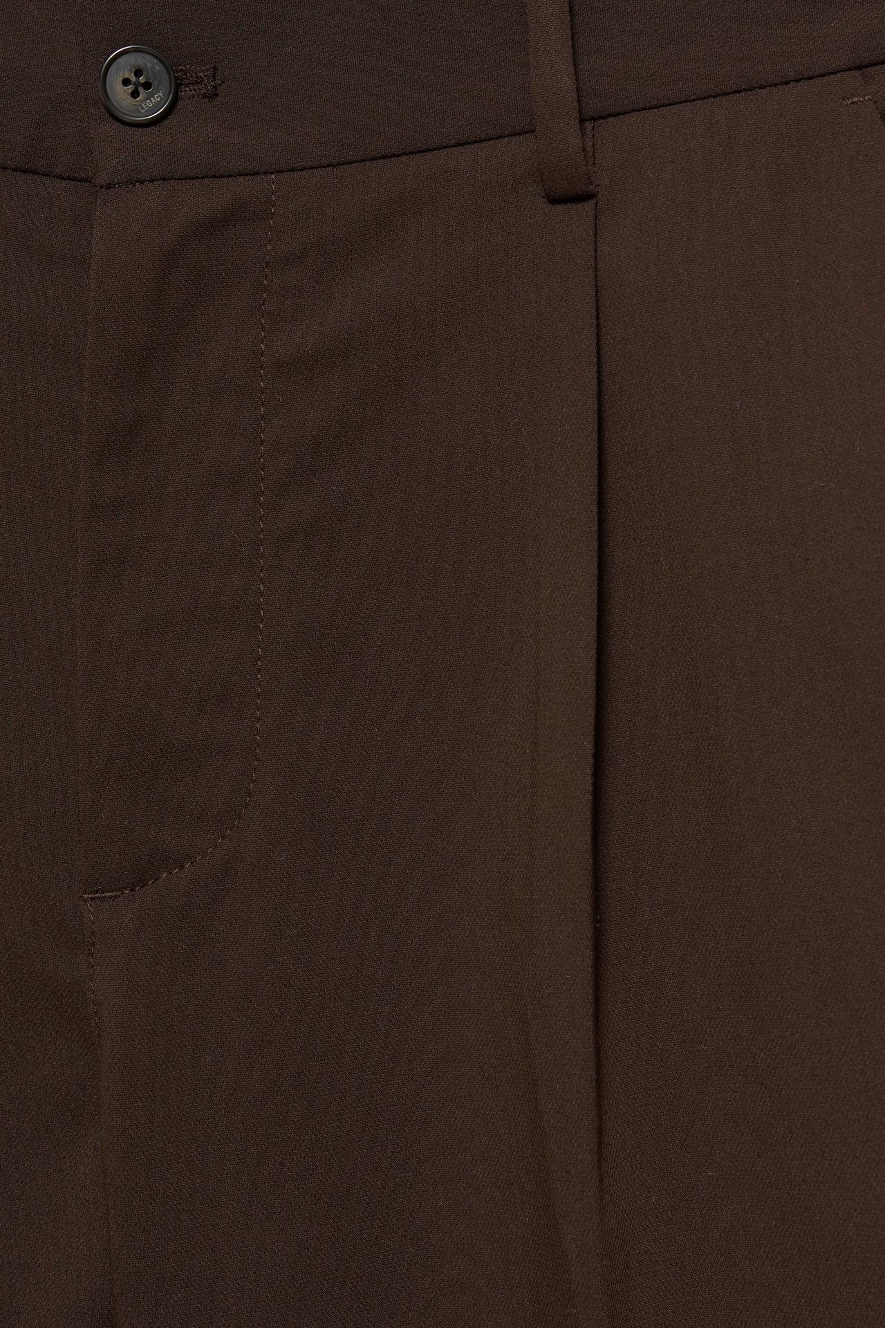 Wide-leg tailored trousers — Chocolate