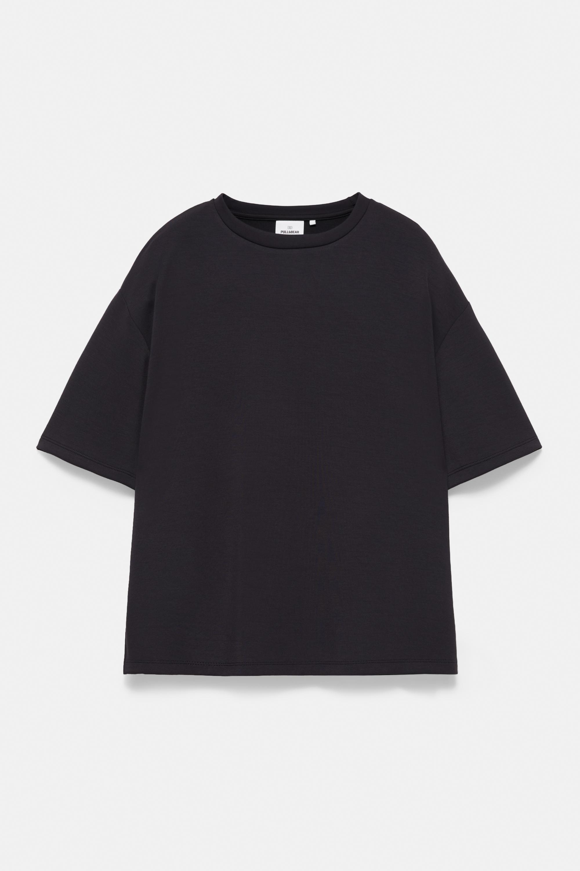 Oversize modal T-shirt — Black
