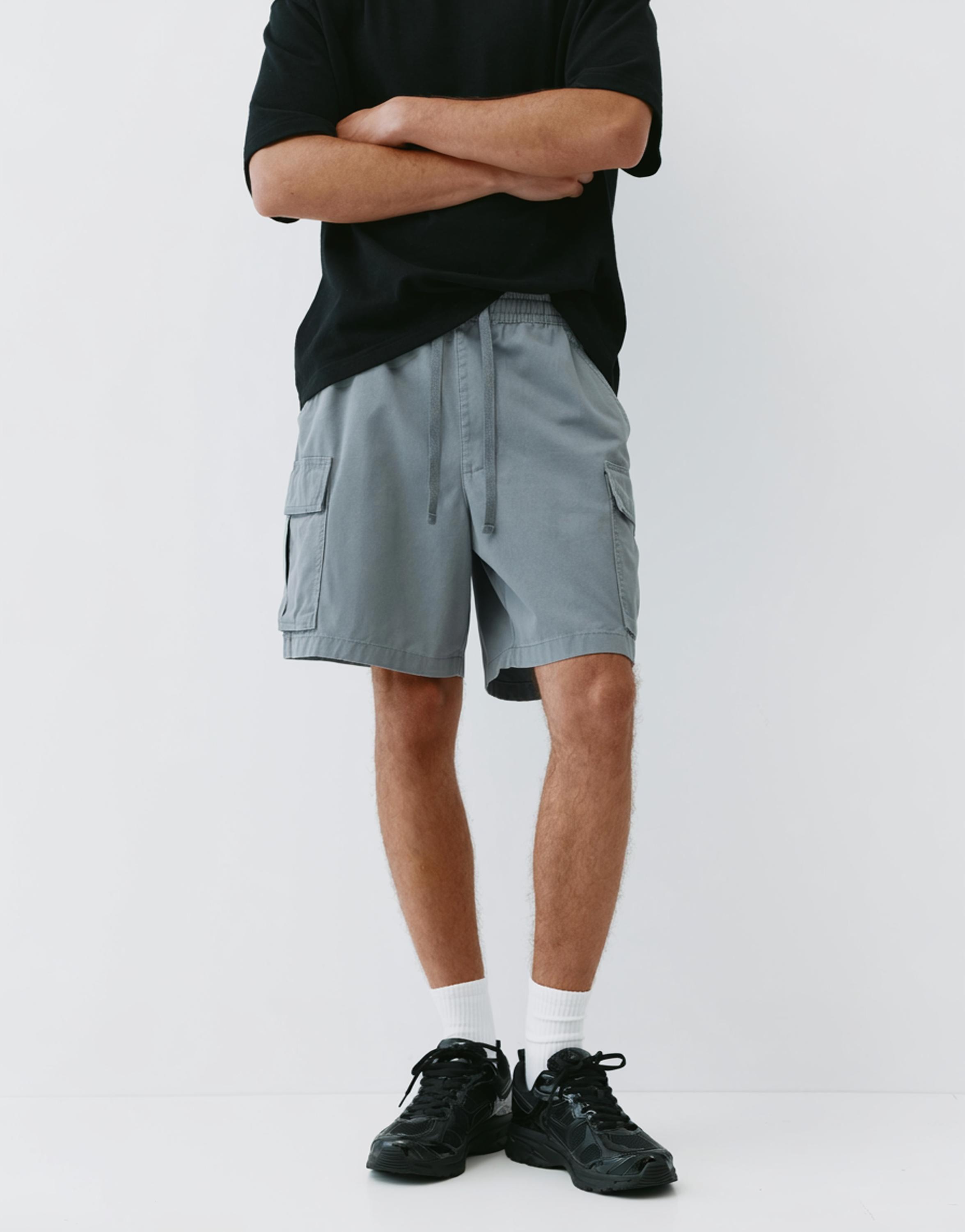Cargo Bermuda shorts — Grey