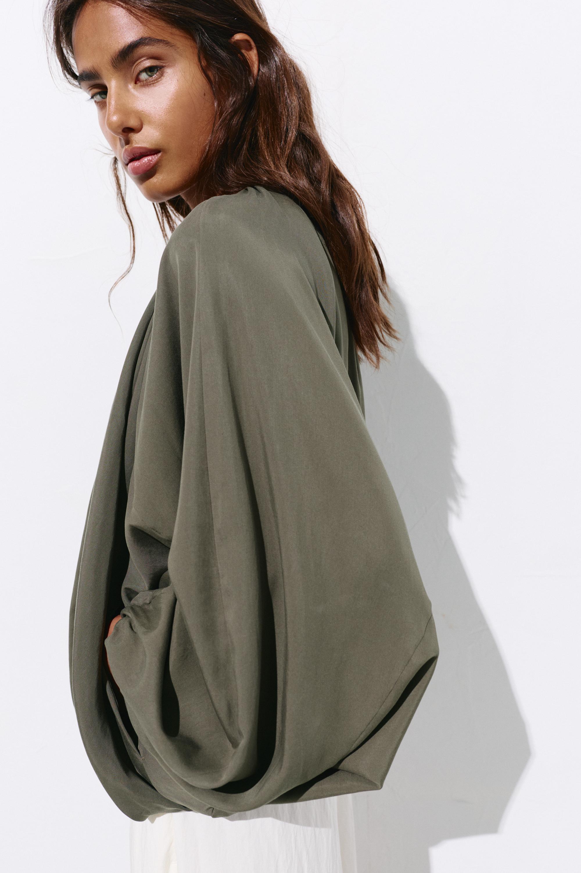 Balloon bomber jacket — Khaki