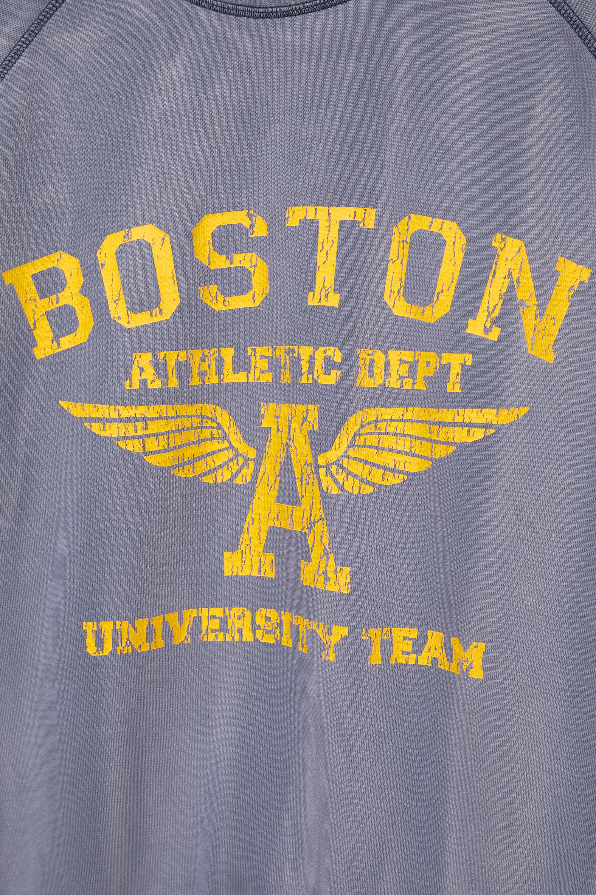 Boston round neck sweatshirt — Blue