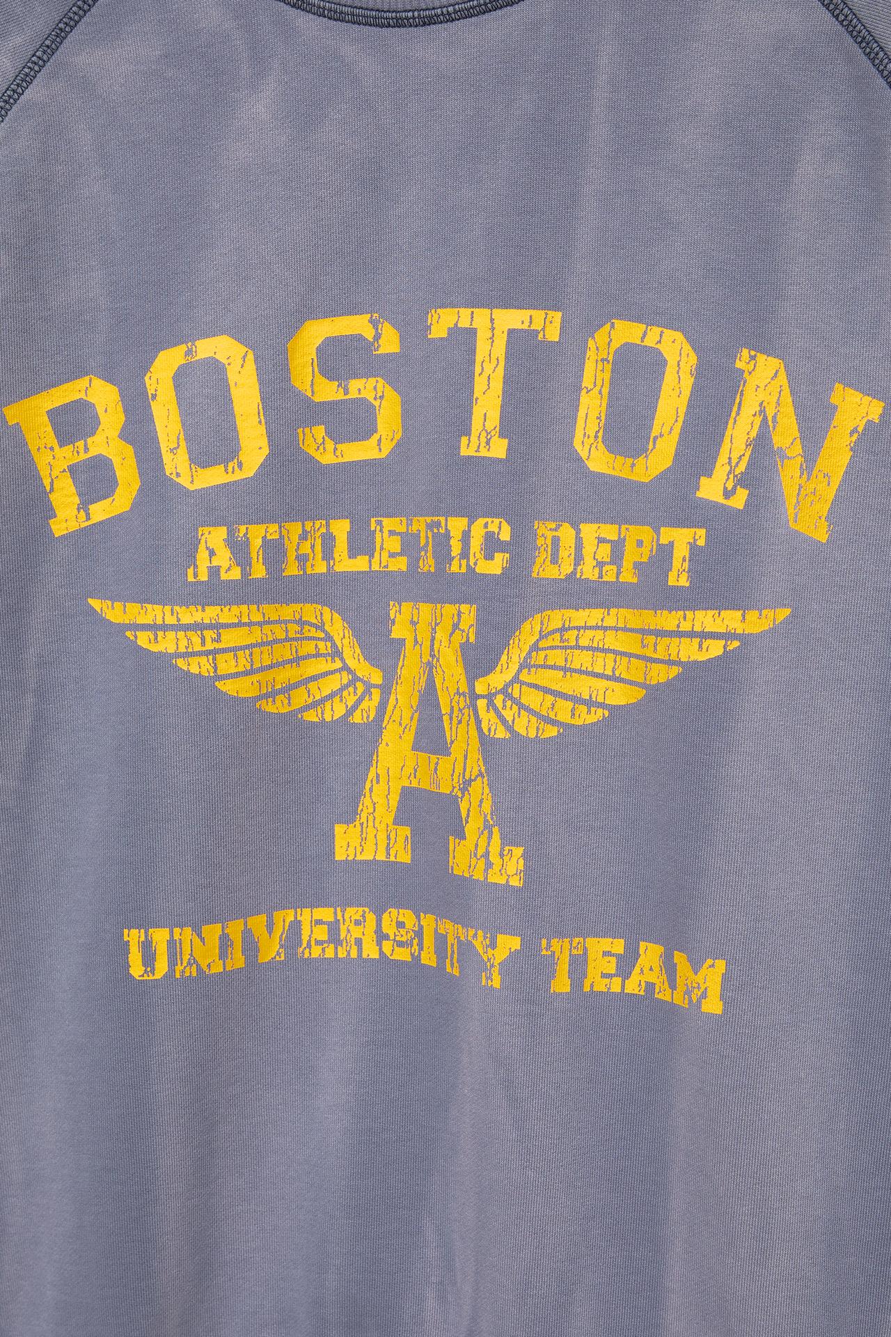 Boston round neck sweatshirt — Blue