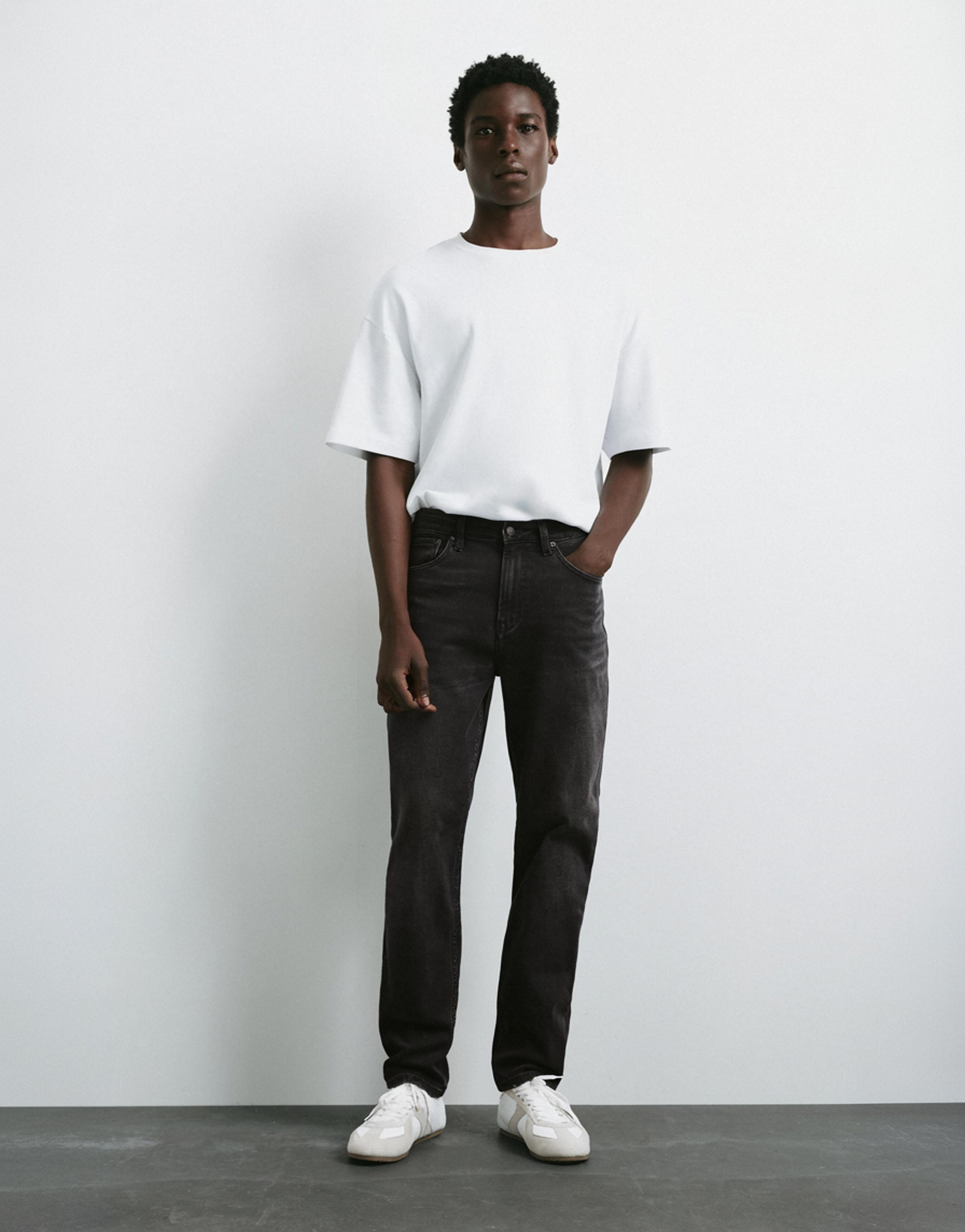 Slim fit jeans — Faded black