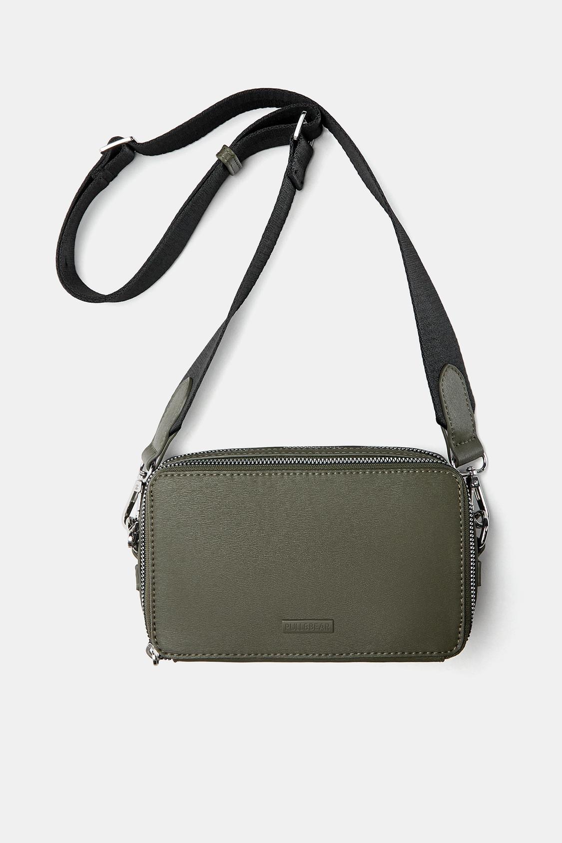 Double zip crossbody bag pull&bear