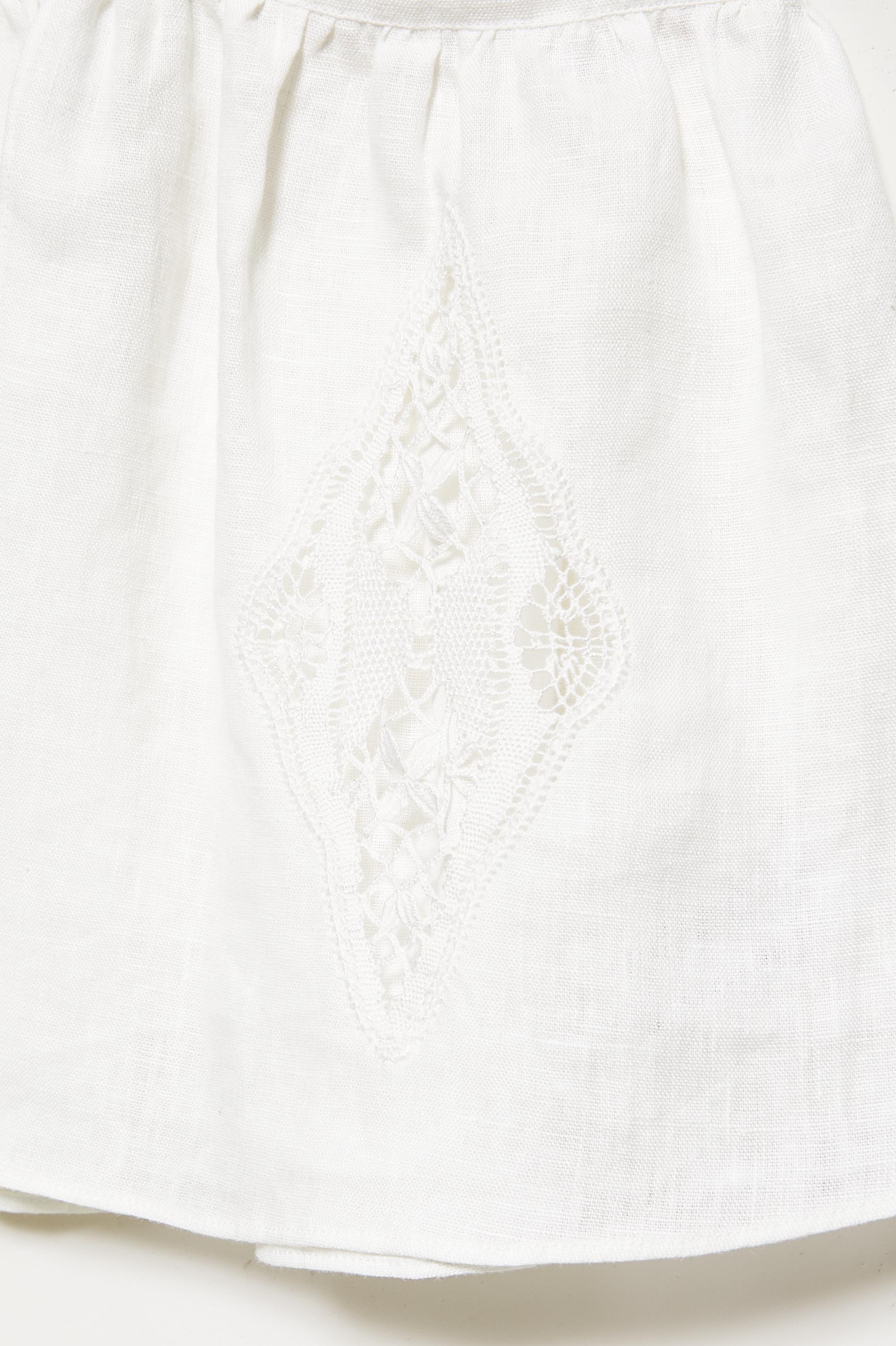 Encaixe de Camariñas x Pull&Bear 100% linen halter top — Off white