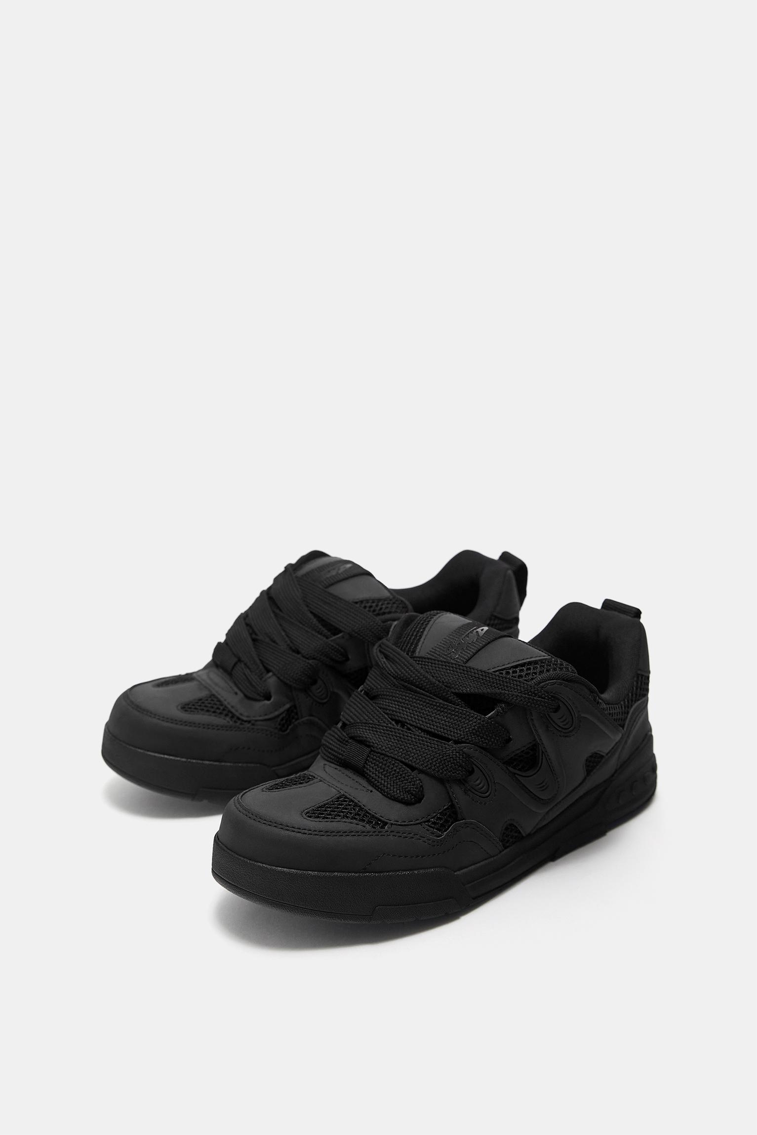 STWD embellished skate trainers — Black