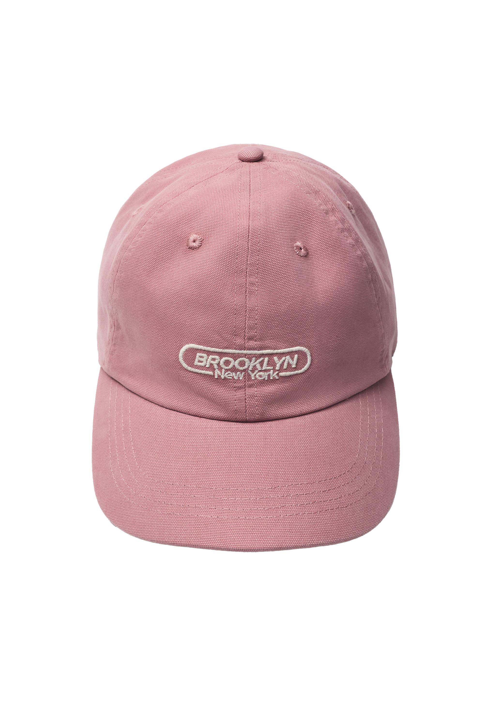 Embroidered Brooklyn cap — Pink