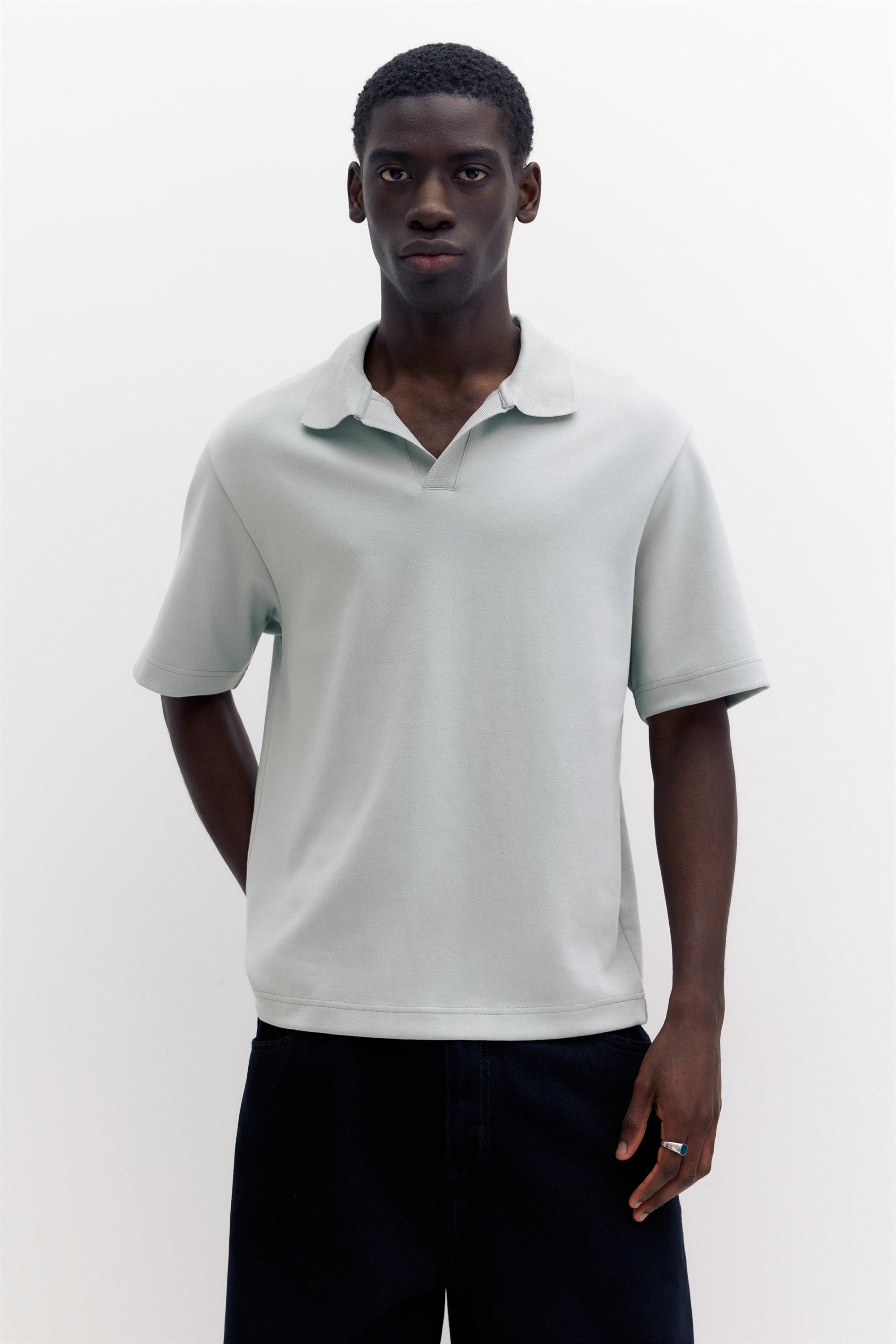 Kısa kollu interlok polo - Görsel 81