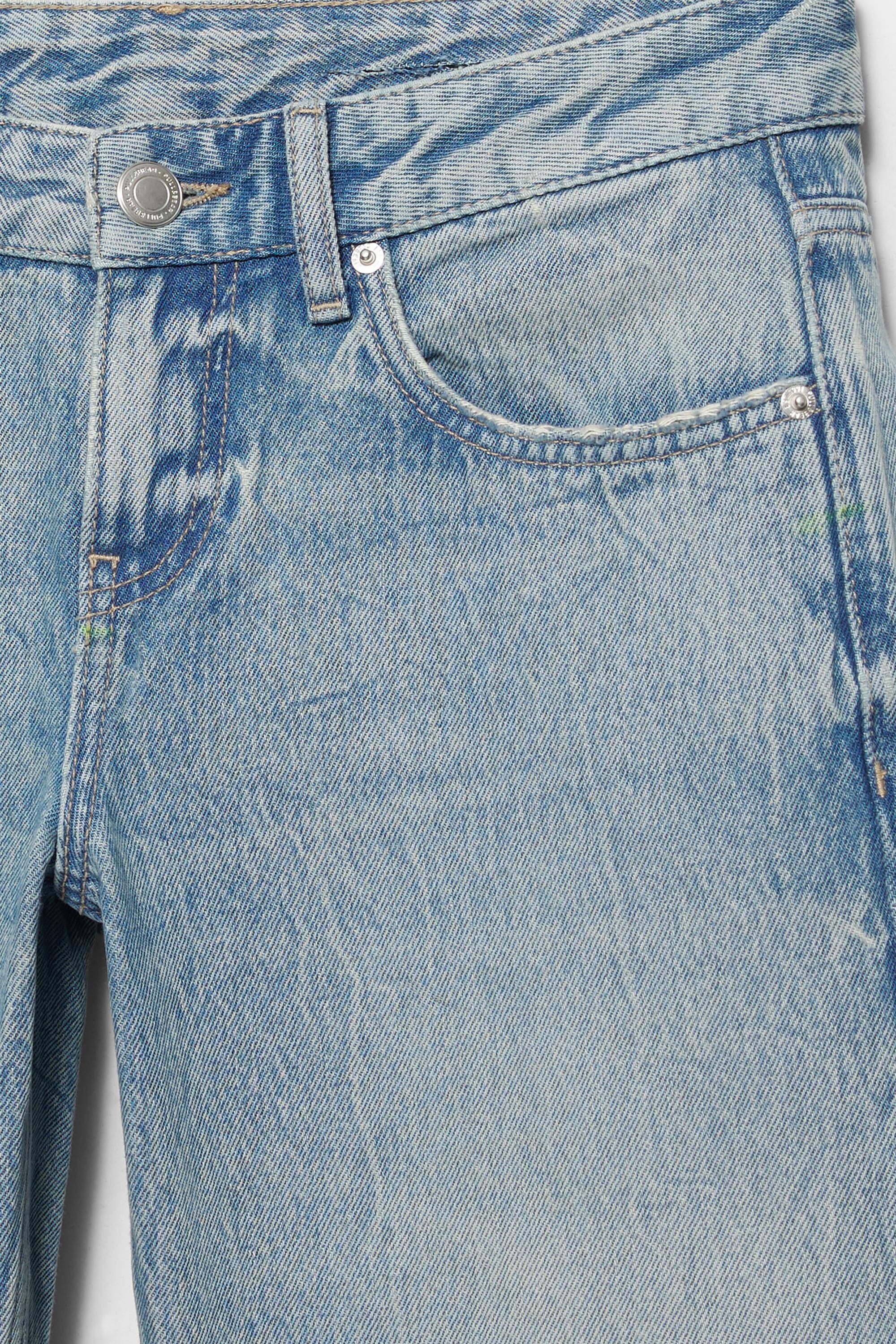 Yıldız detaylı straight fit jean - Görsel 3