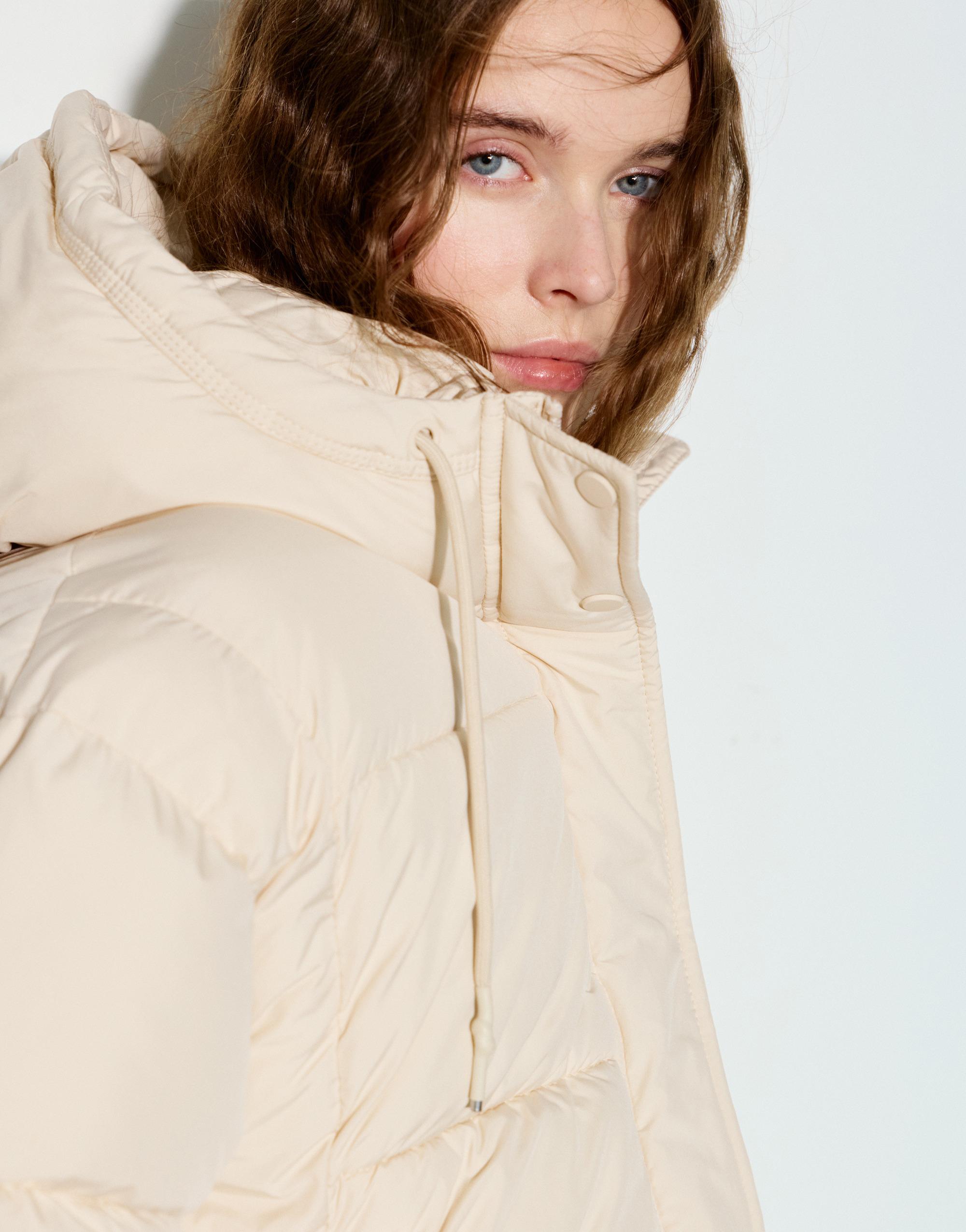 Kapüşonlu Dolgulu Ceket - Görsel 45