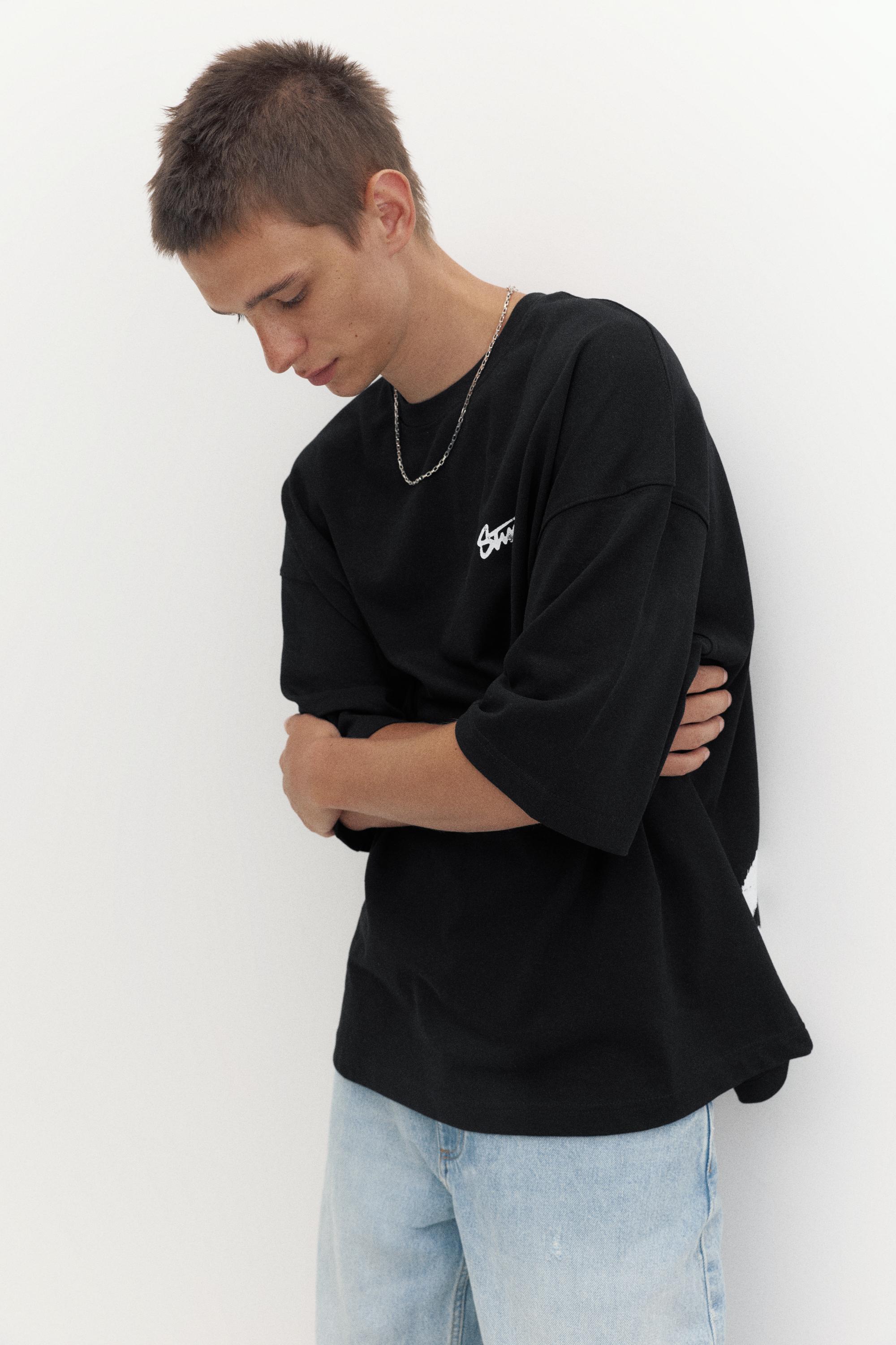 Oversize STWD T-shirt — Black
