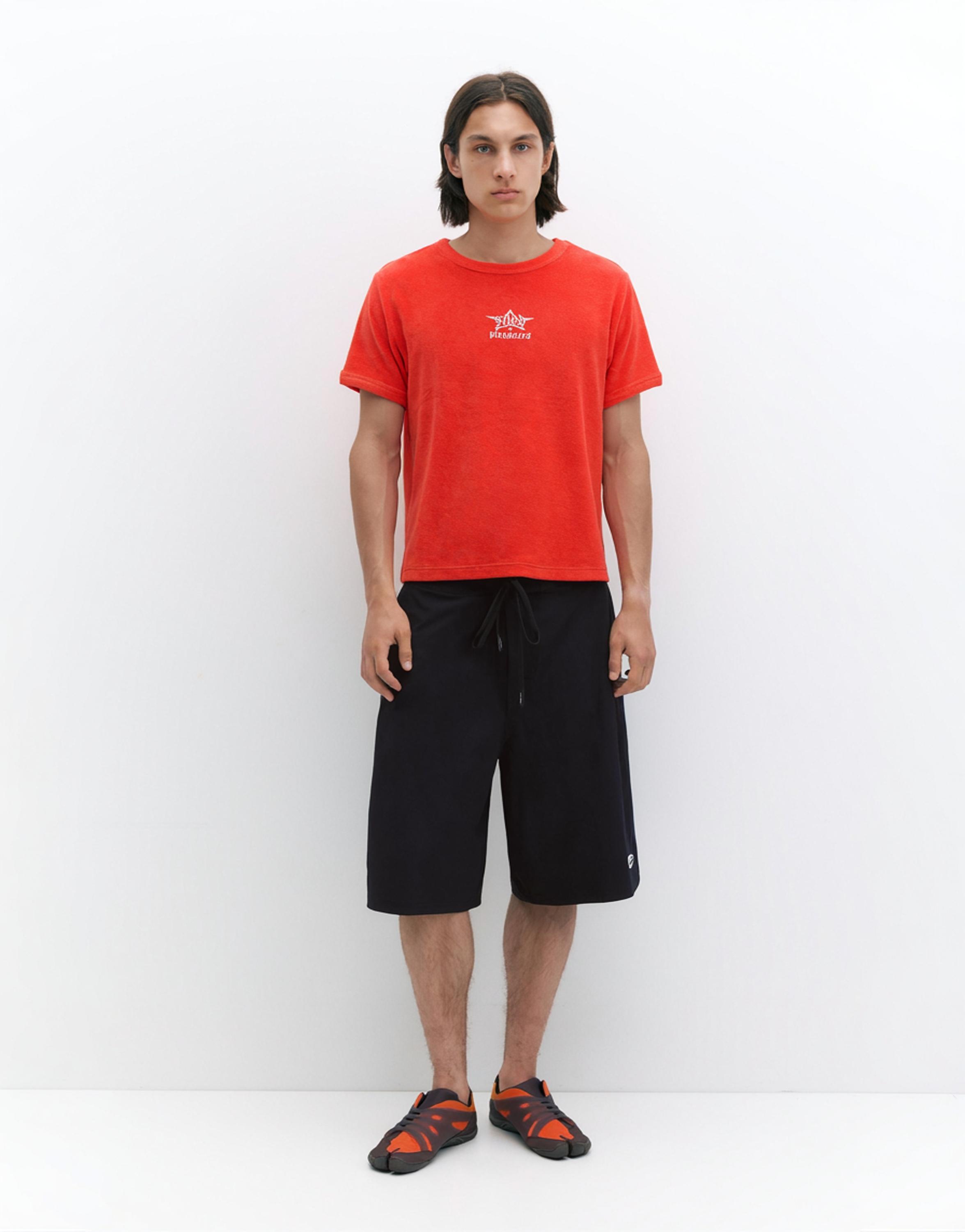 Pleasures x STWD towelling T-shirt — Red