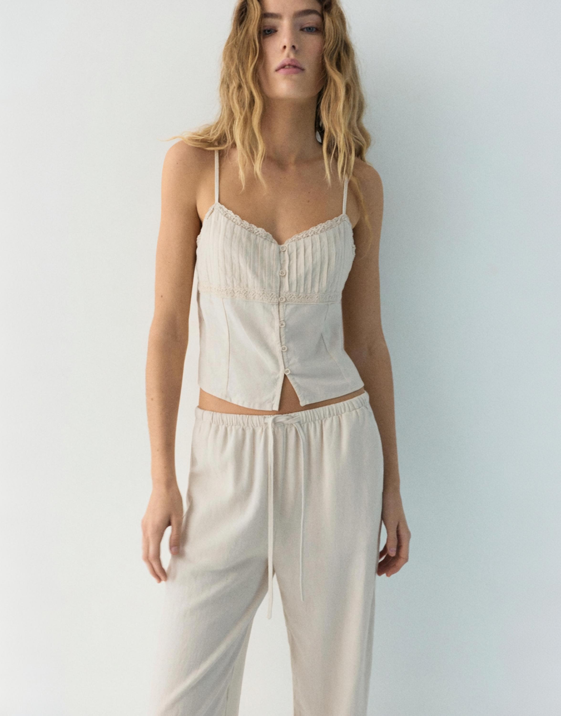 Keten jogger pantolon - Görsel 40