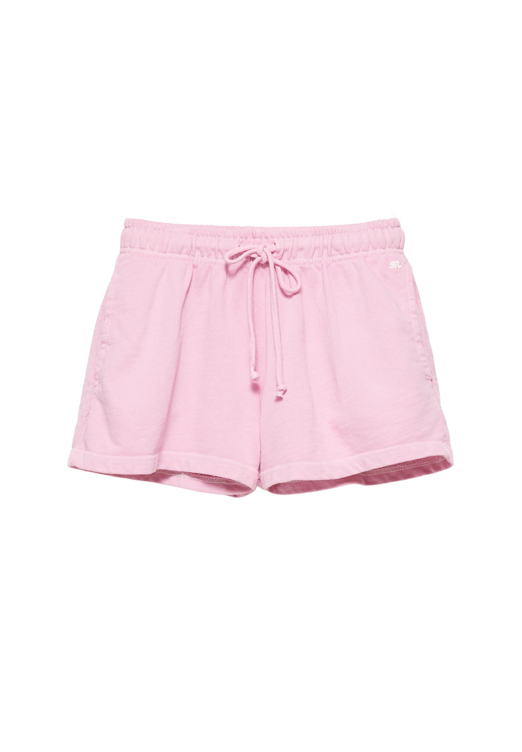 Sports shorts with elastic waist — Pink