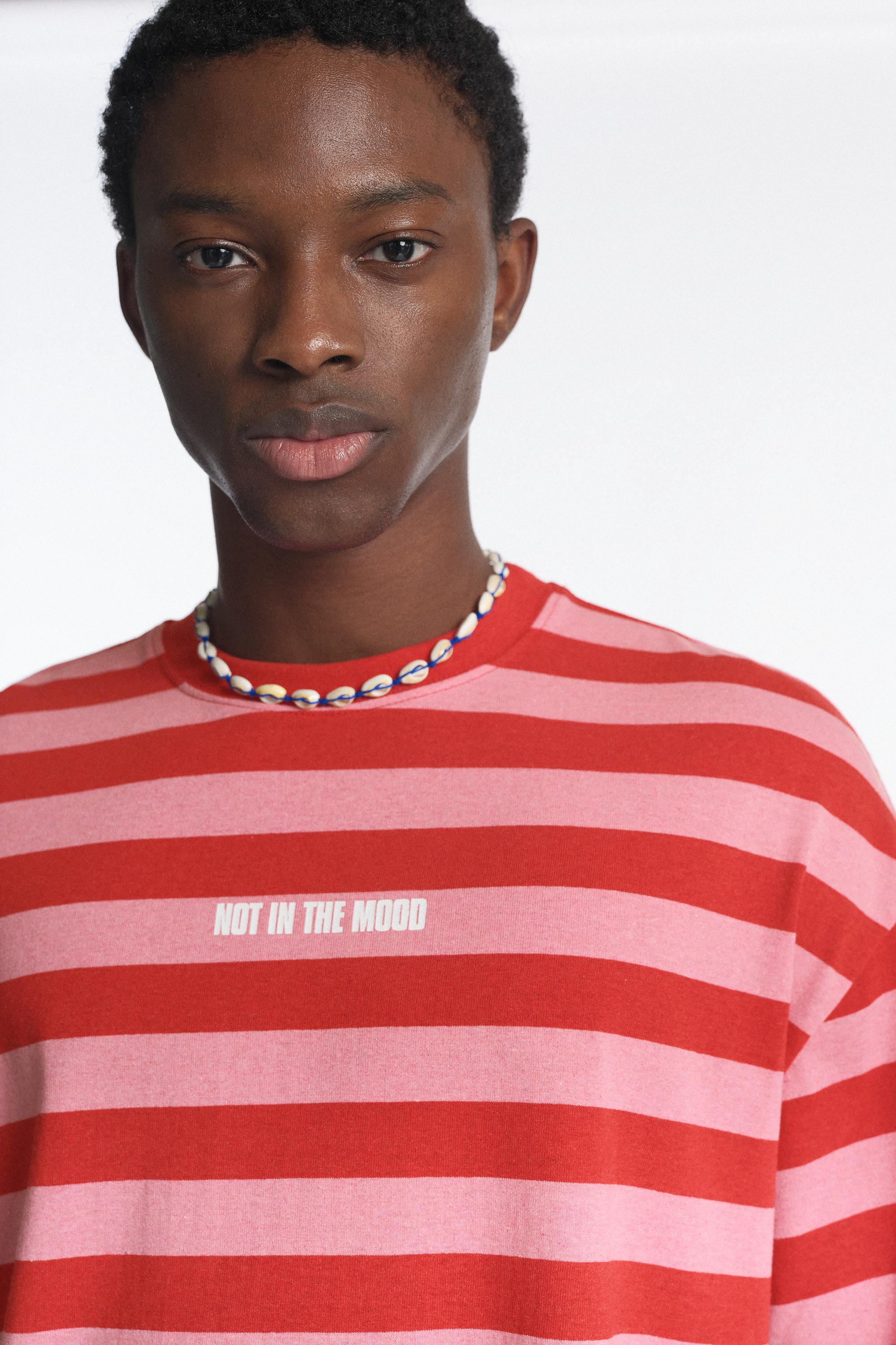 Striped STWD T-shirt — Red