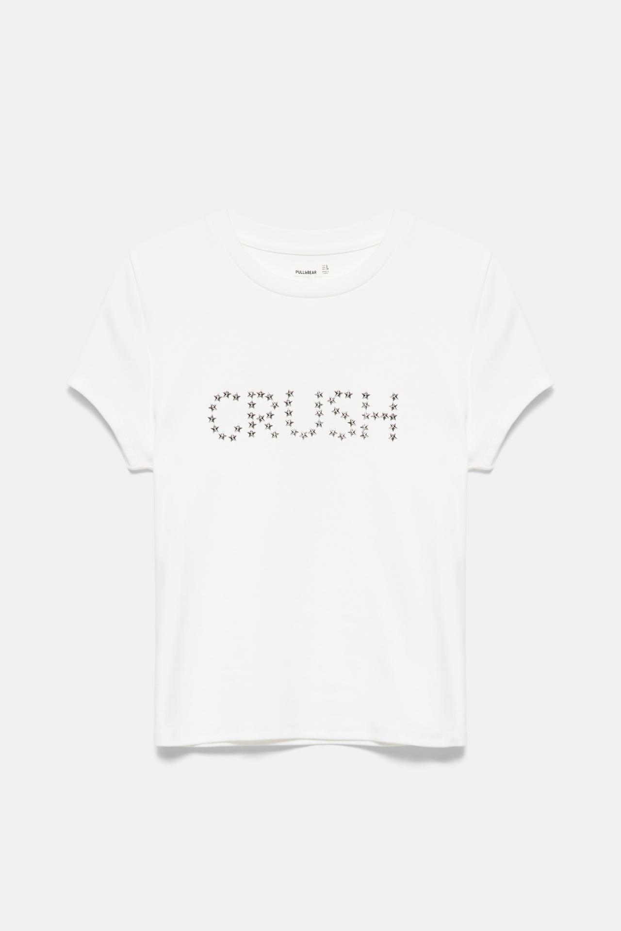 Slim fit star graphic T-shirt — White