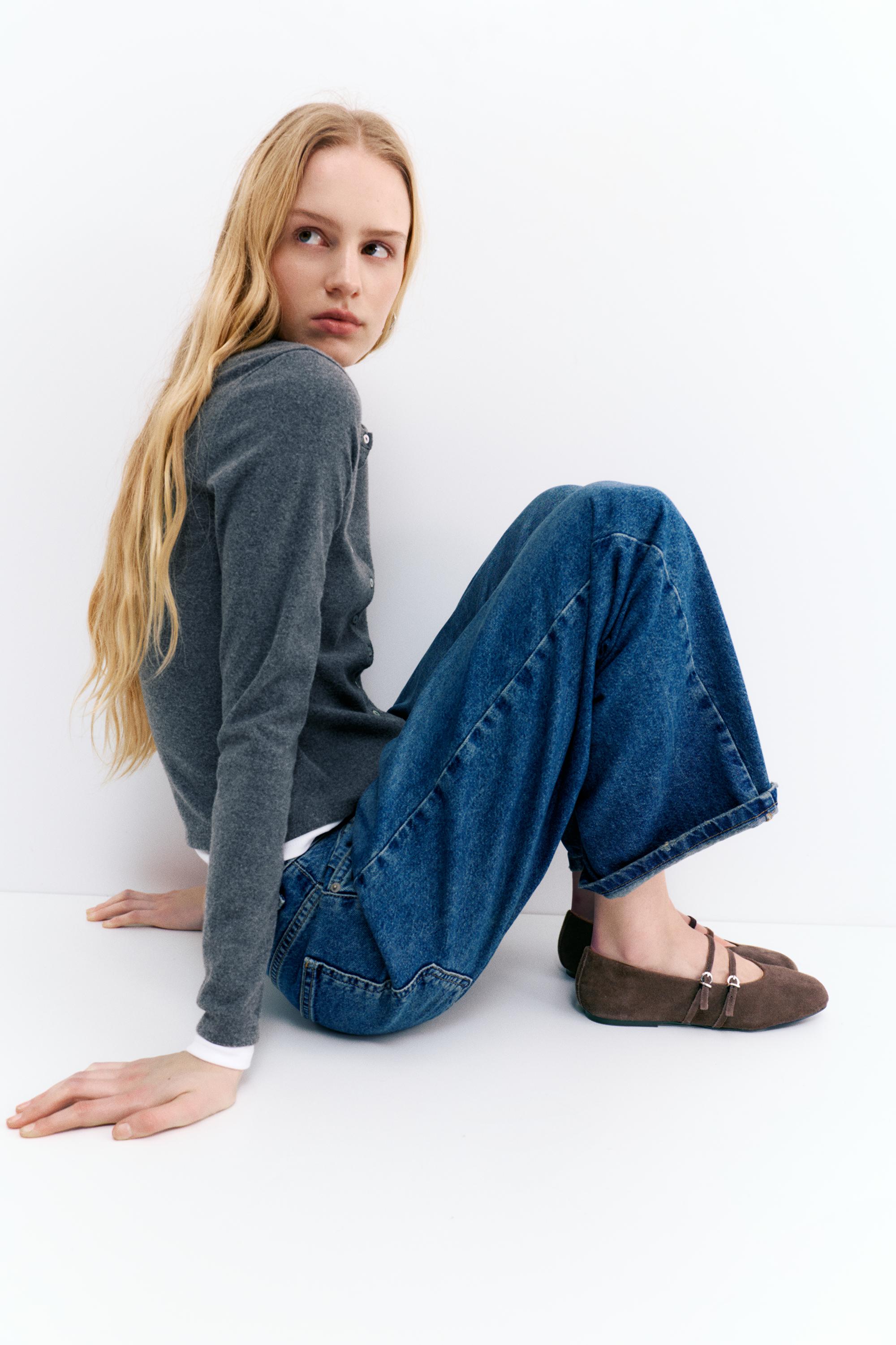 Ballerine Con Cinturini In Pelle