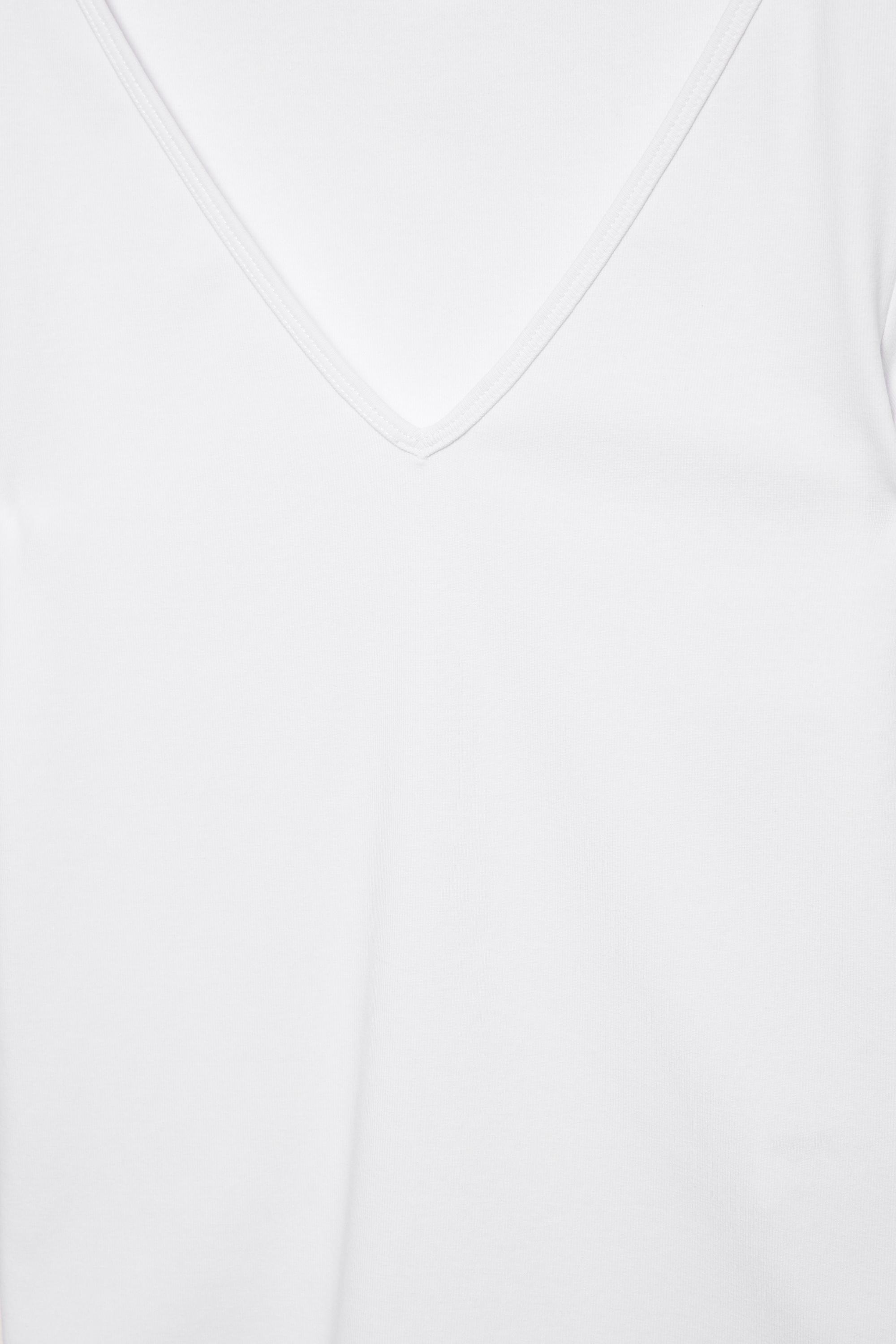V-neck T-shirt — White