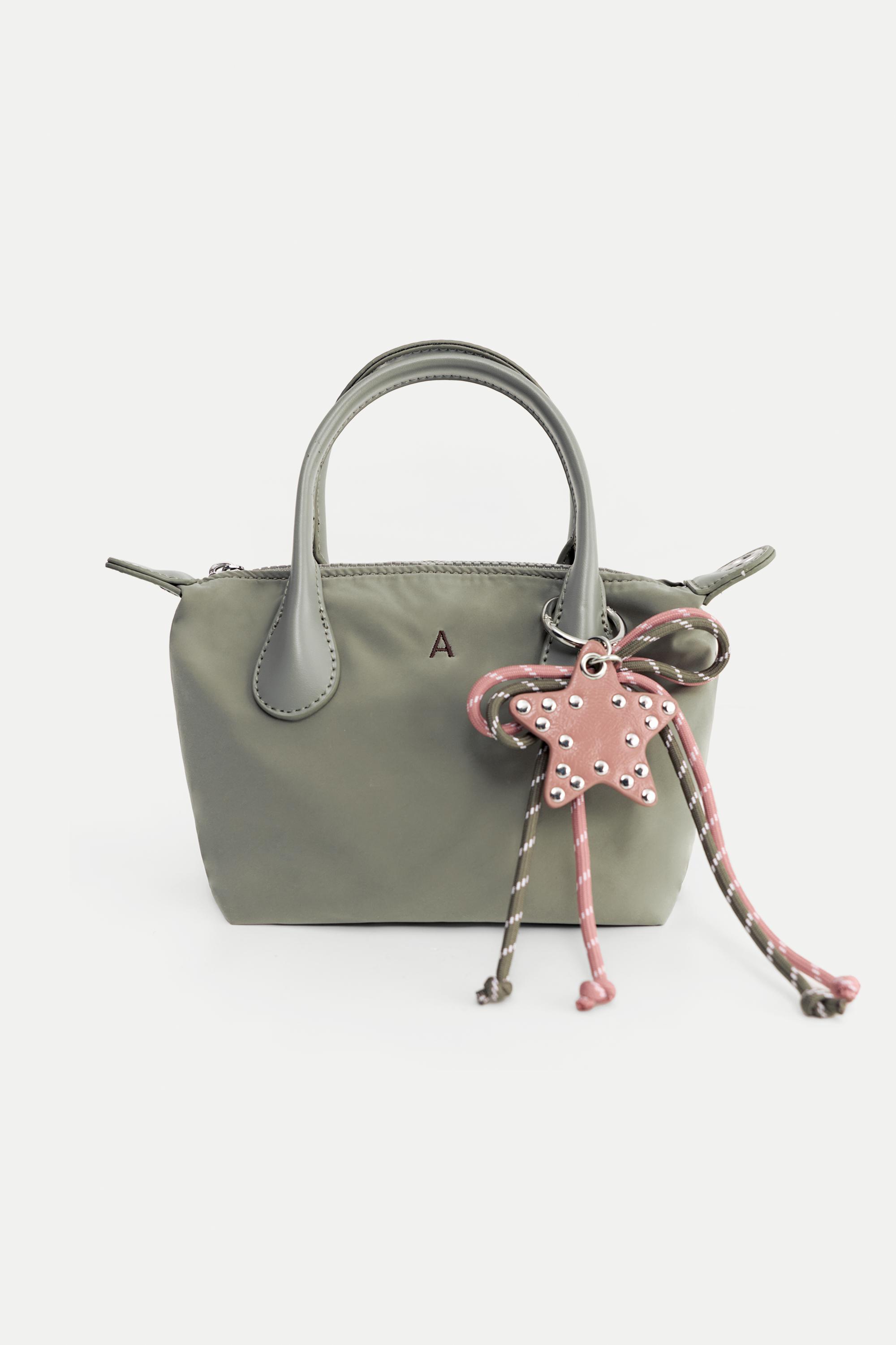 Embellished nylon crossbody bag — Mint green