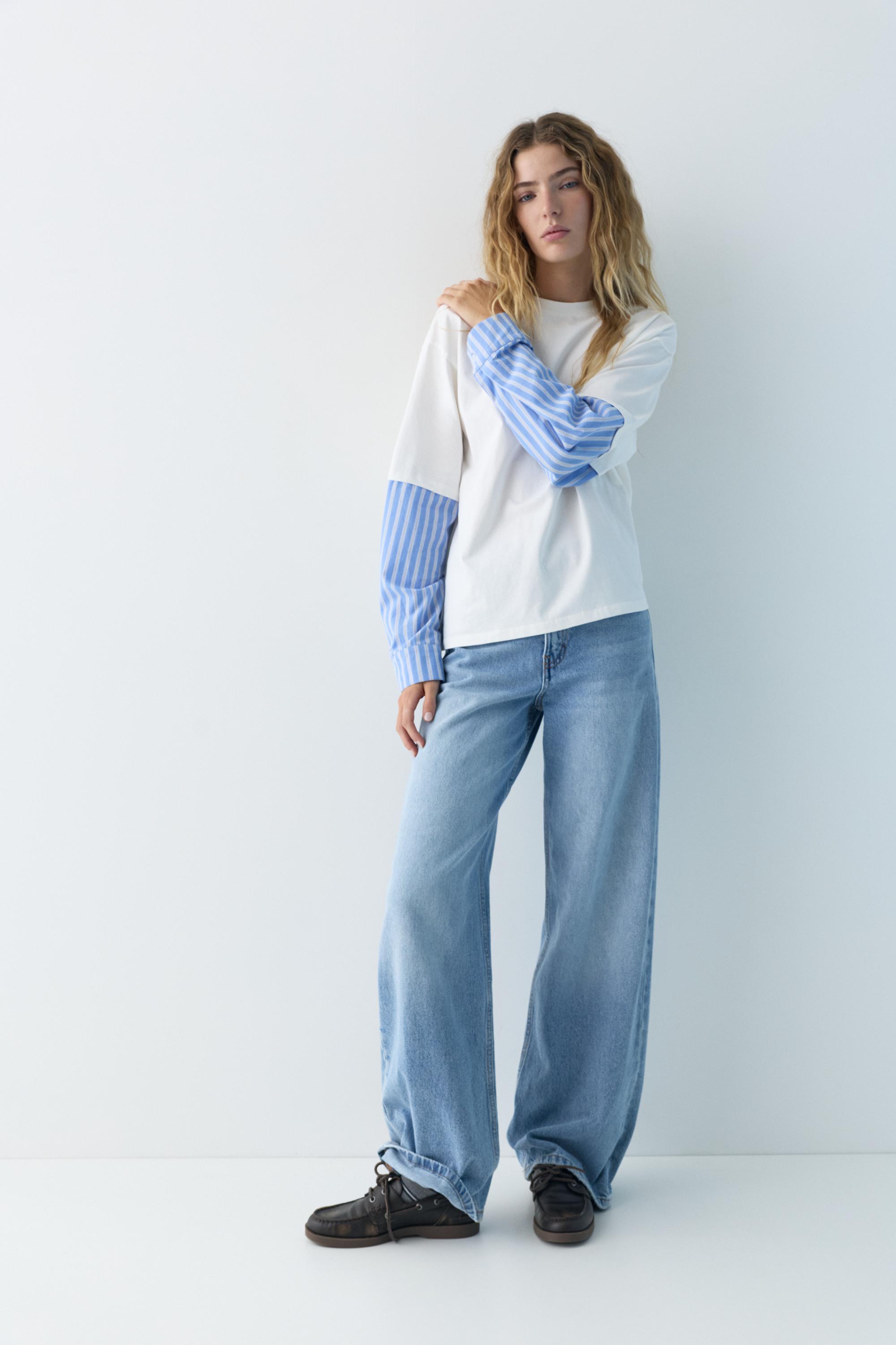 Double sleeve shirt T-shirt — Sand