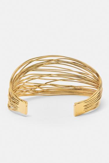 Fine-strand arm cuff — Gold 5