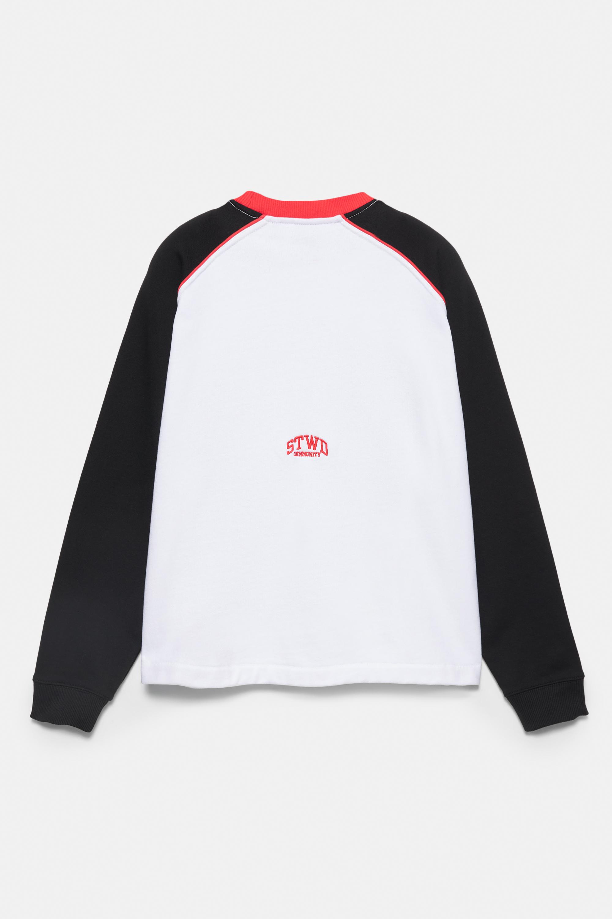 Varsity round neck sweatshirt — White