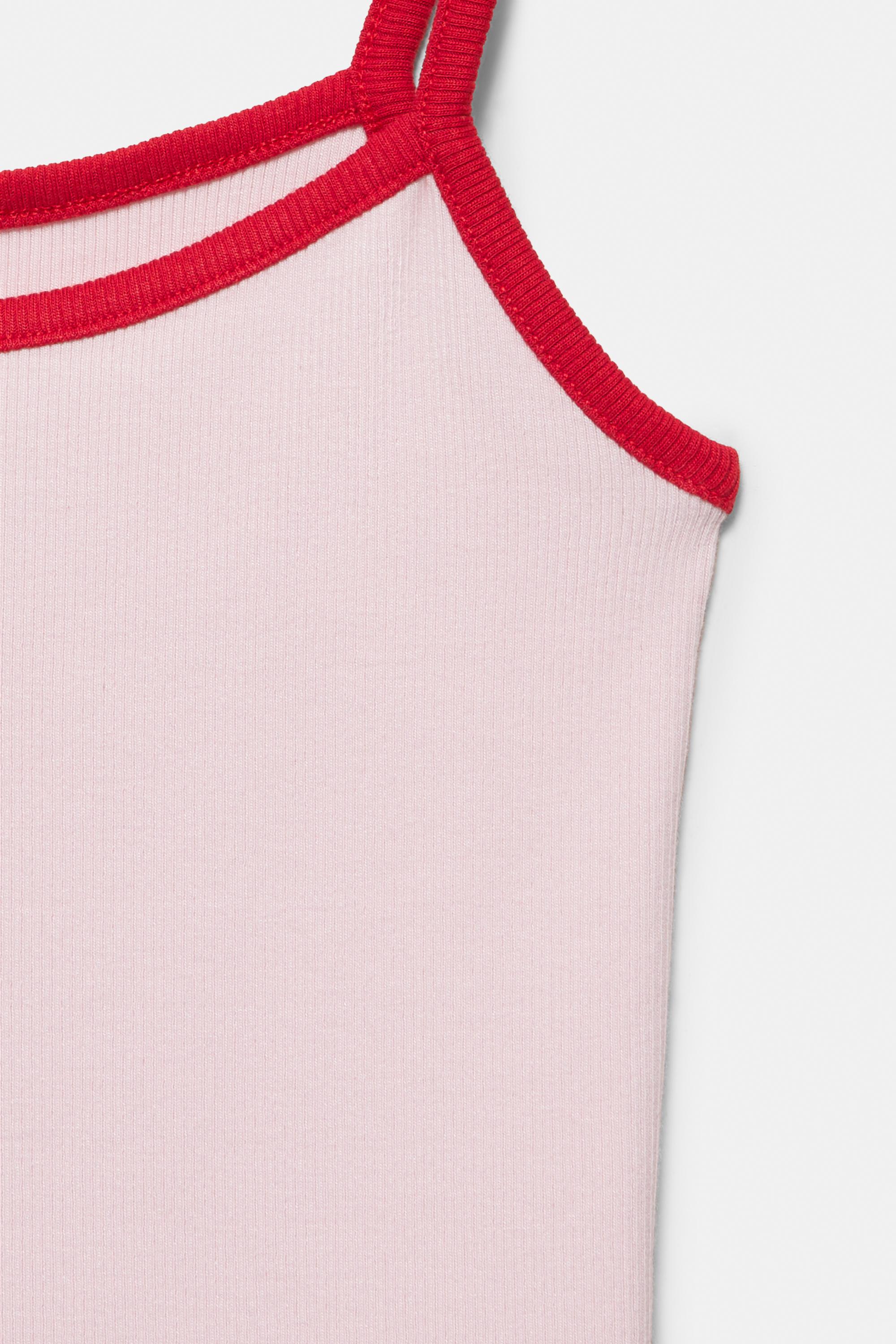 STWD fine strap top — Pastel pink