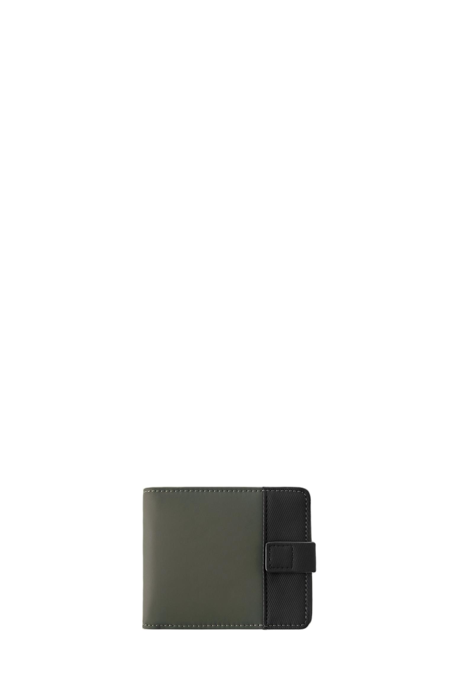 Rubberised wallet — Khaki