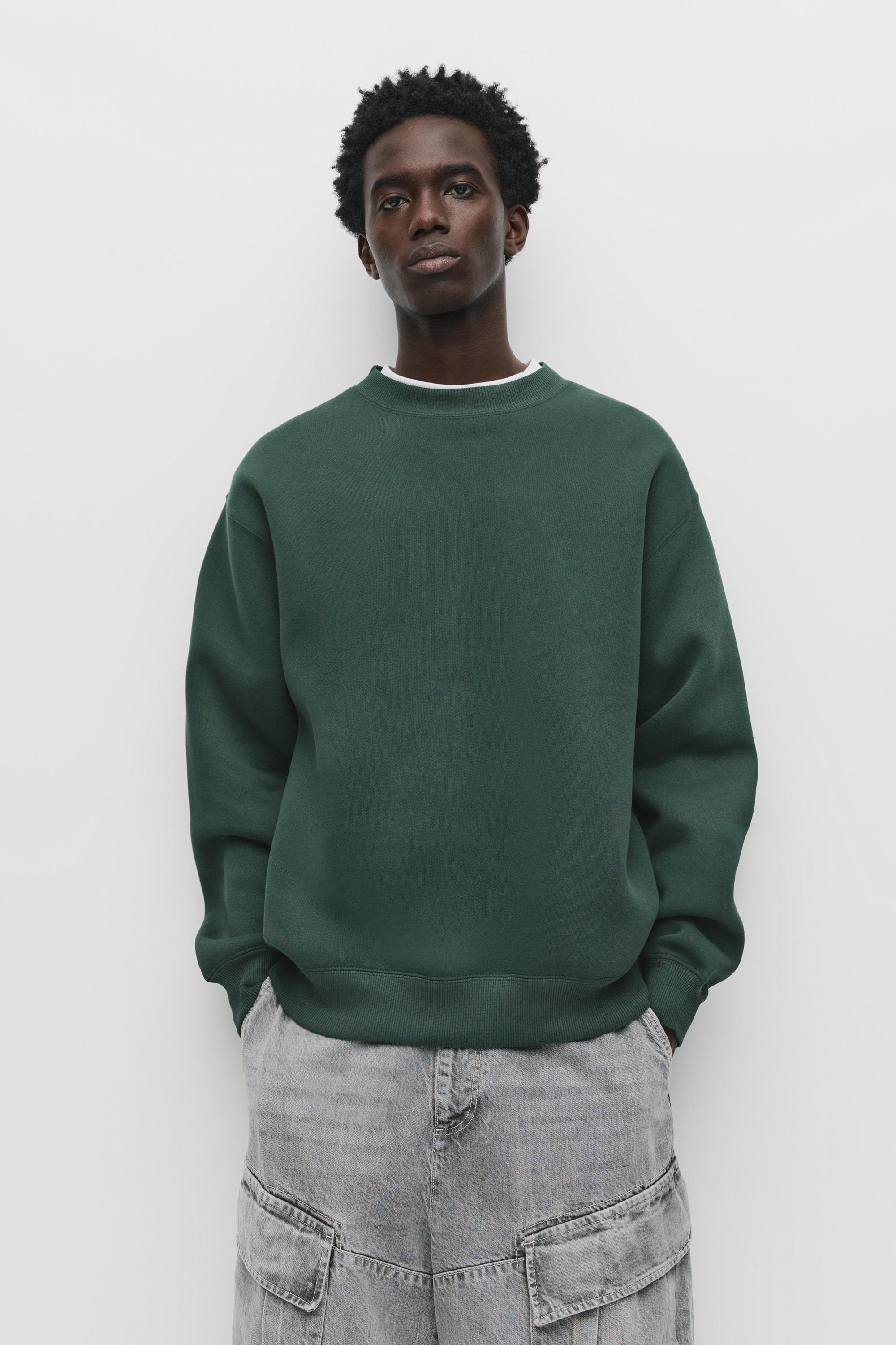 Basic bisiklet yaka sweatshirt - Görsel 86
