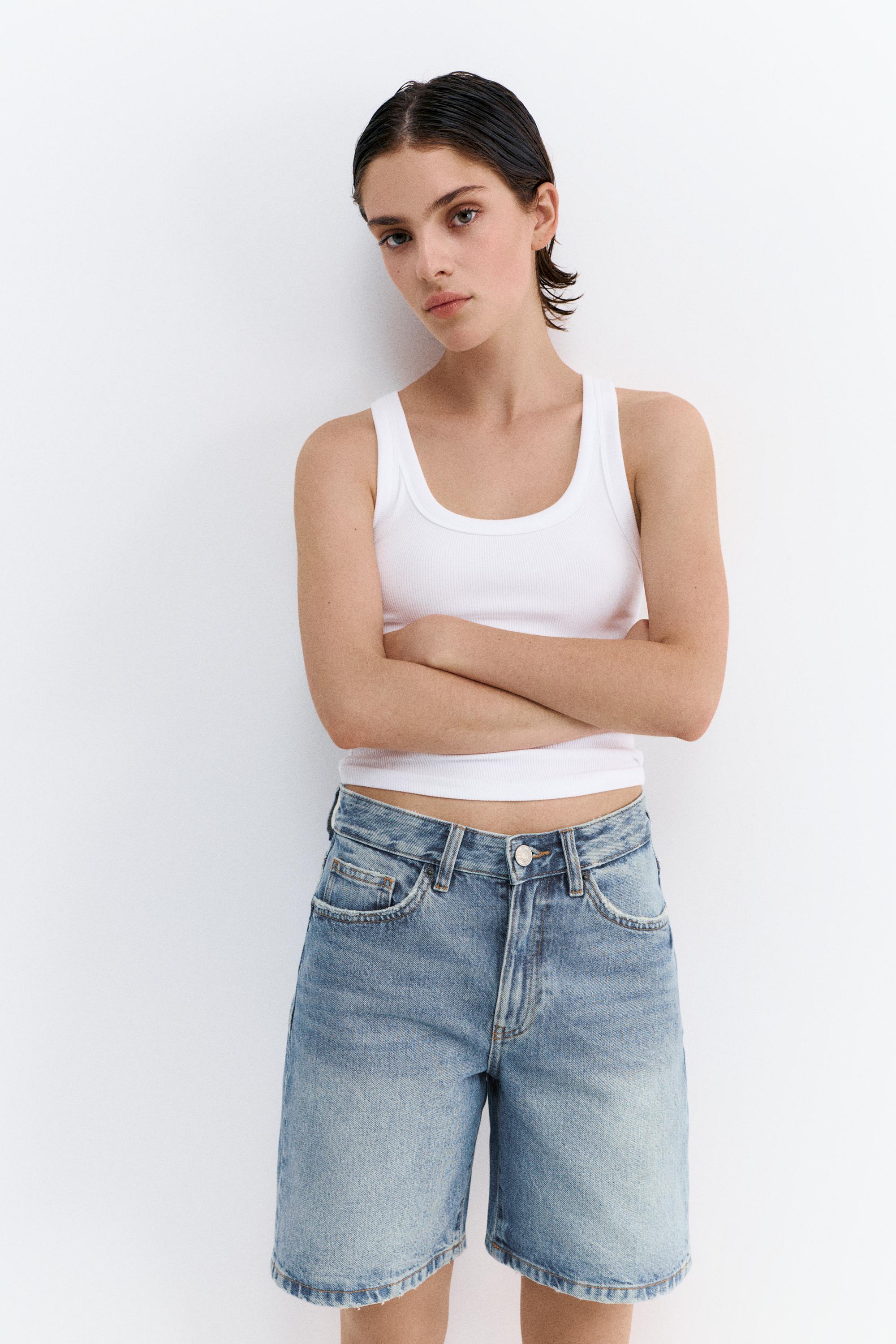 Denim bermuda - Görsel 34