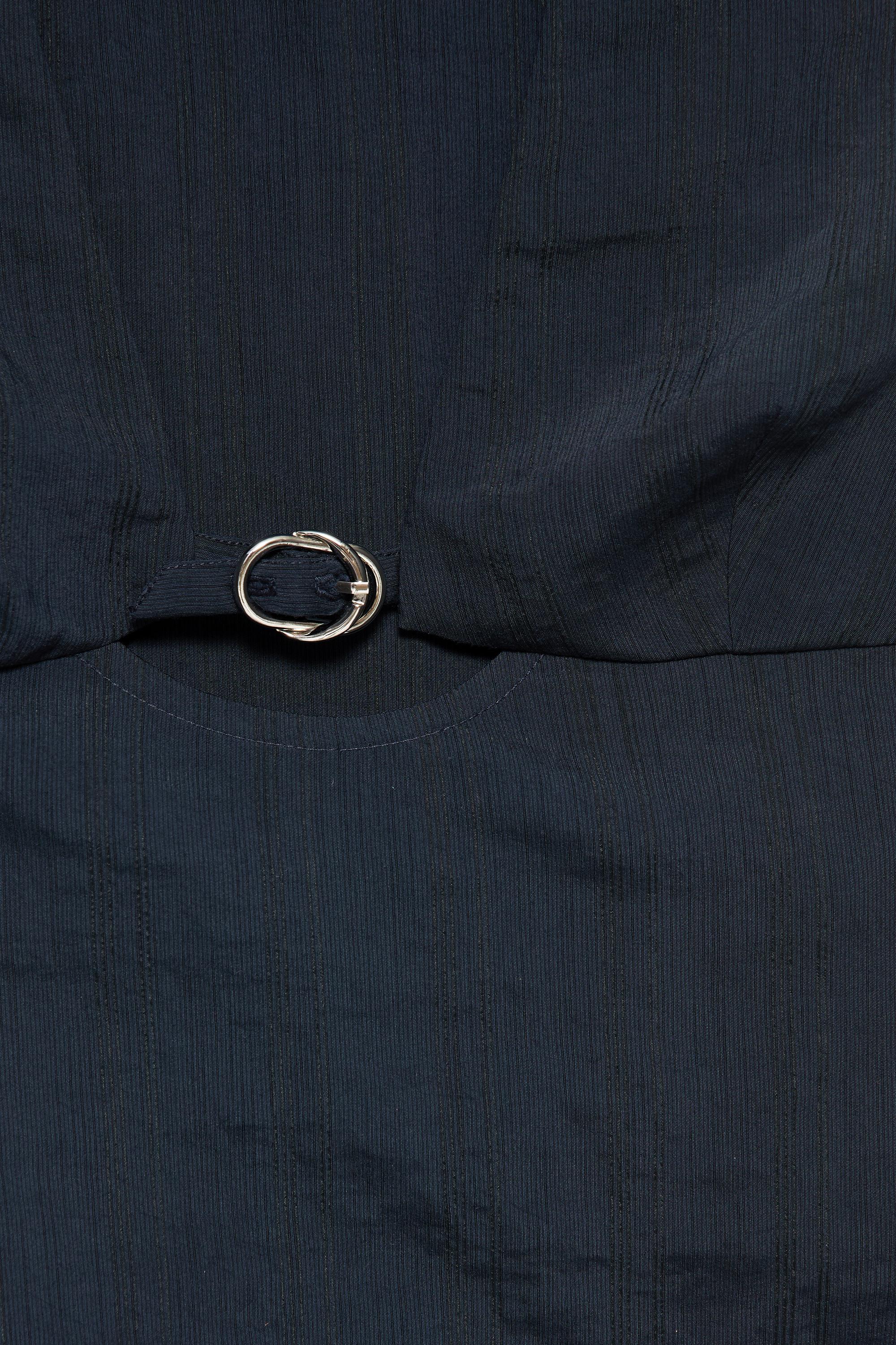 Sleeveless buckle top — Navy