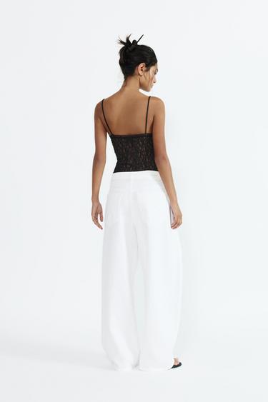 Strappy lace bodysuit — Black 3