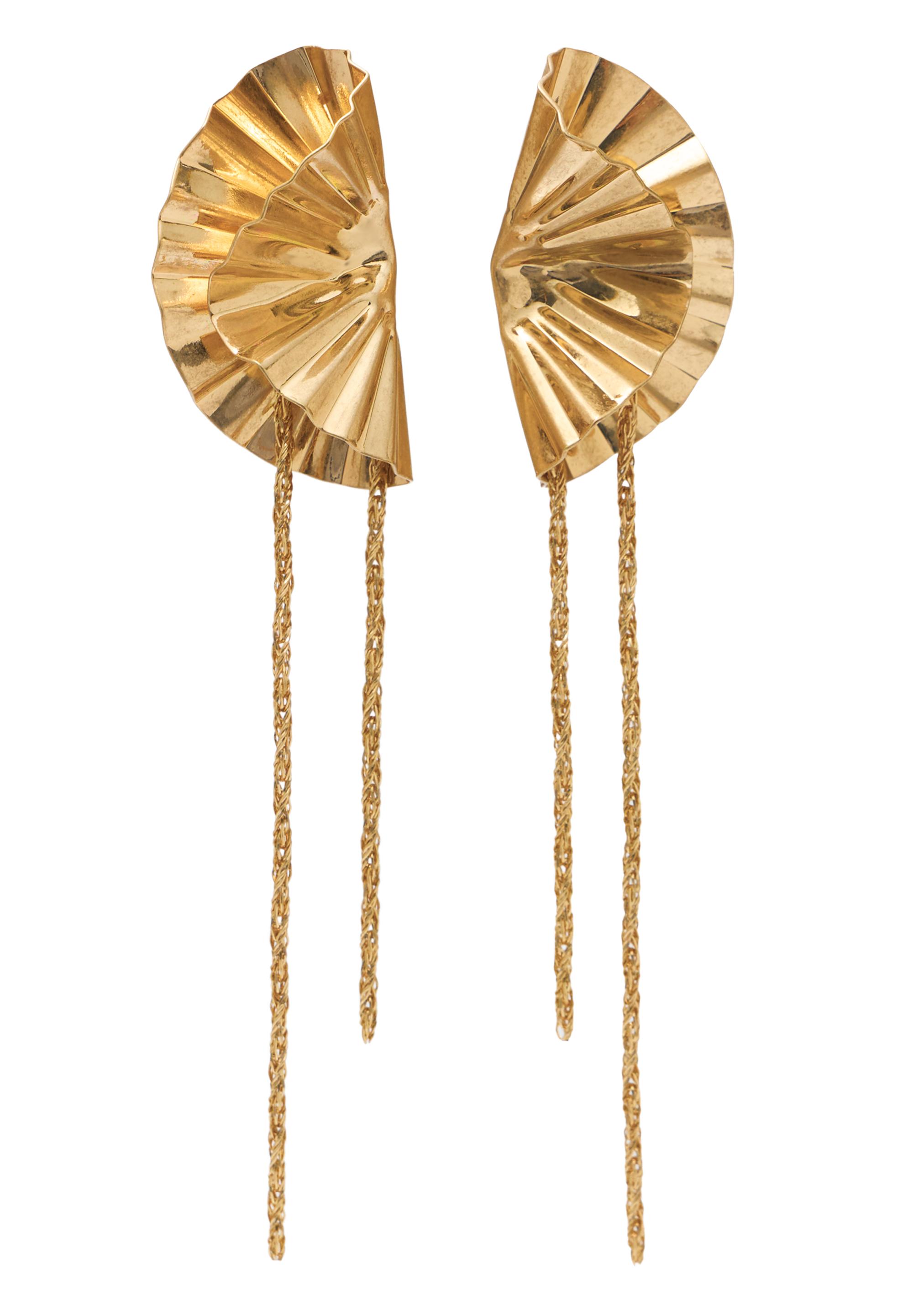 Zincirli çiçek küpe - Görsel 5