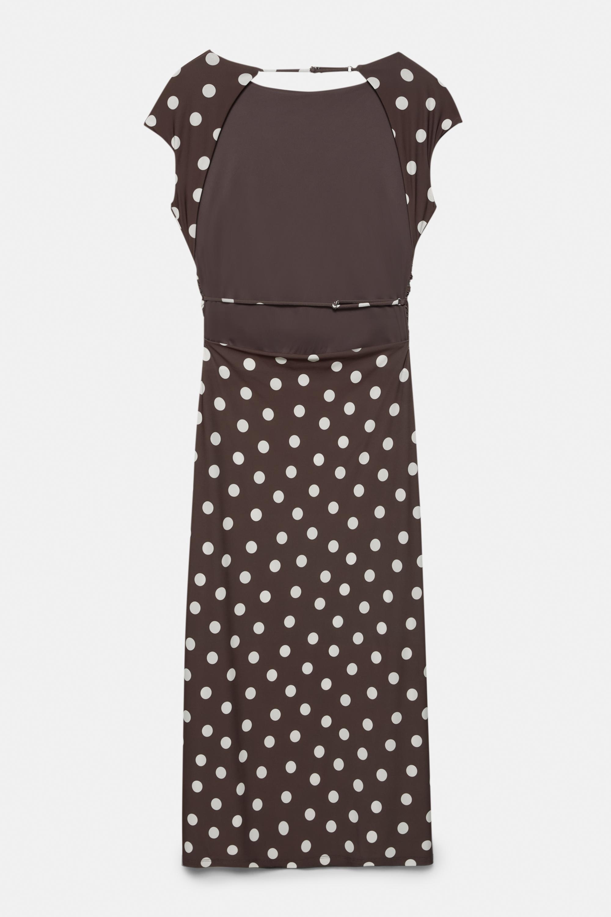 Sırtı açık midi elbise - Görsel 35