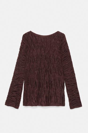 Cutwork jumper — Brown 5