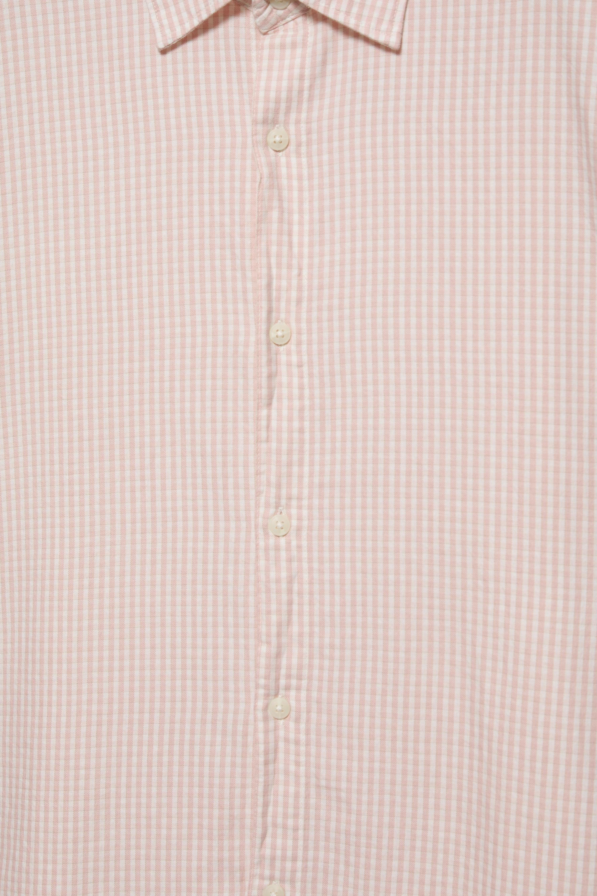 Short sleeve check shirt — Pink