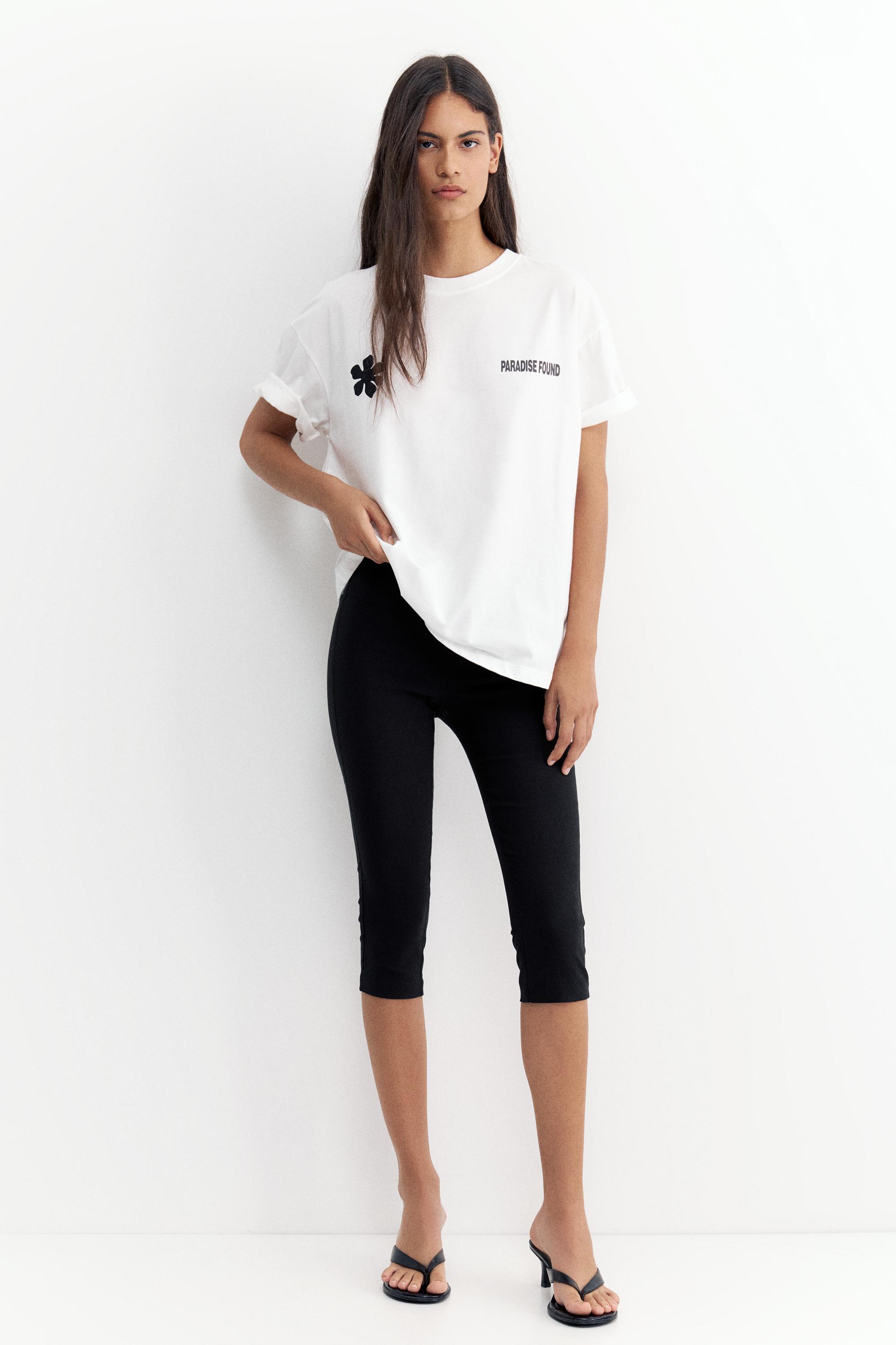 Oversize floral graphic T-shirt — Ice